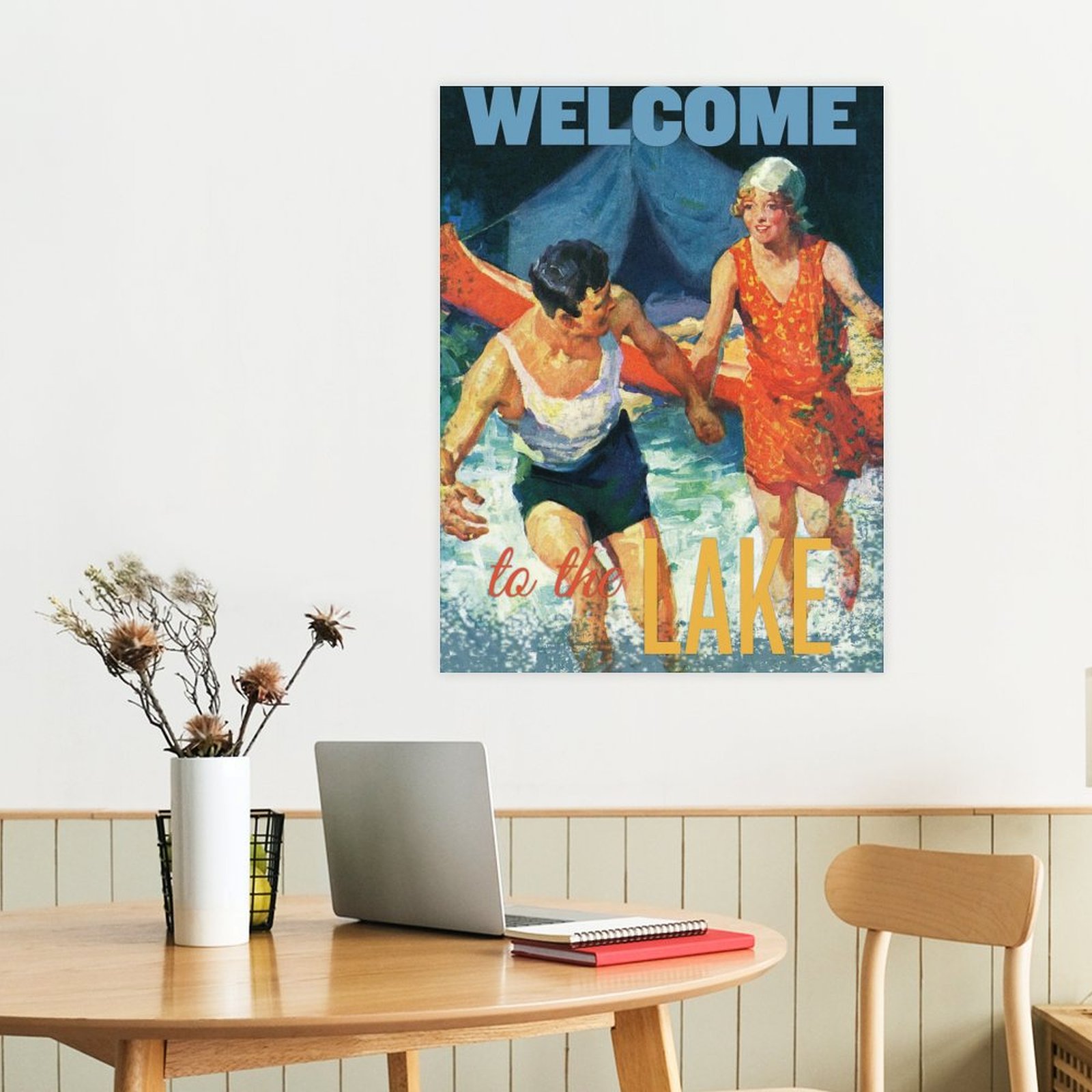 Welcome to the lake couple