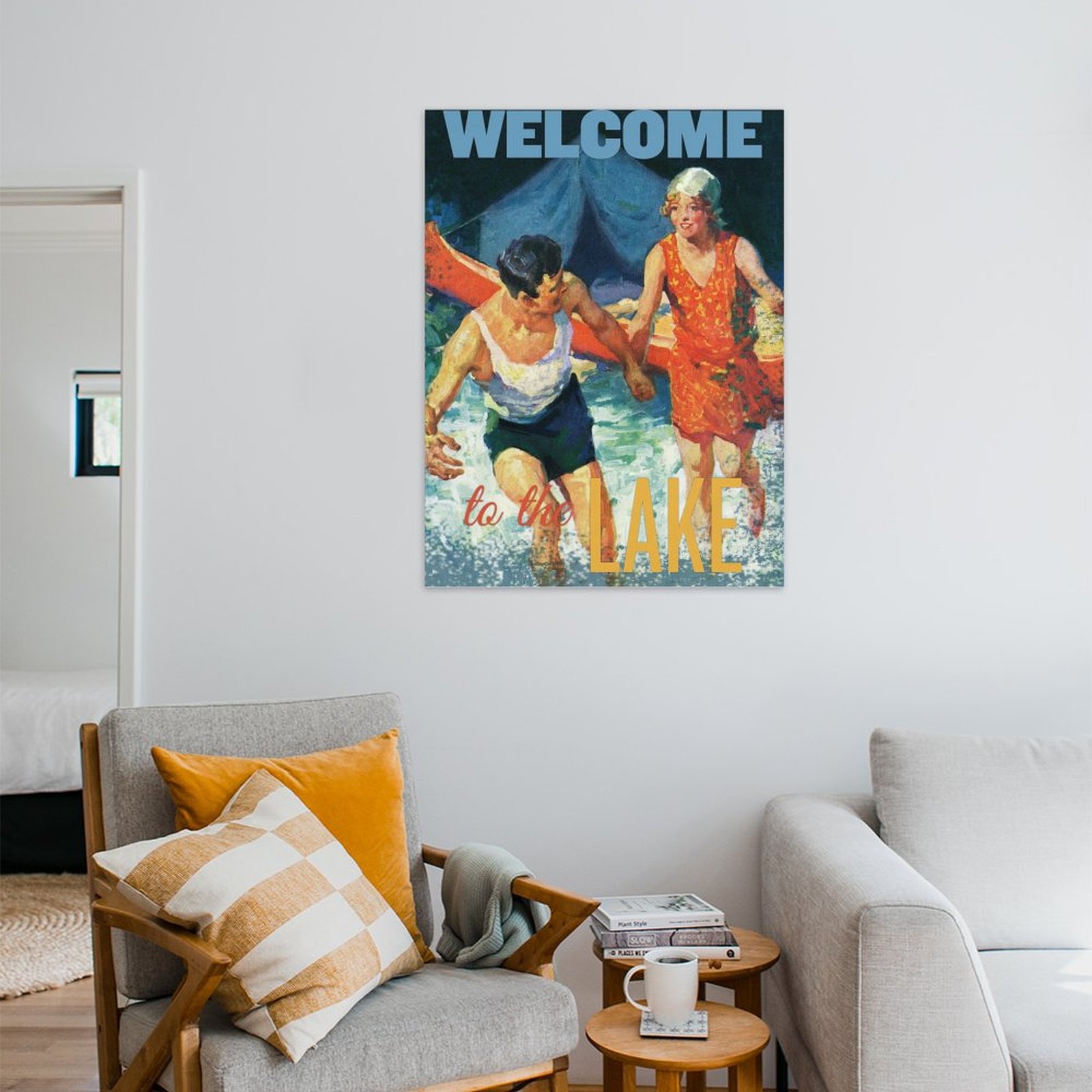 Welcome to the lake couple