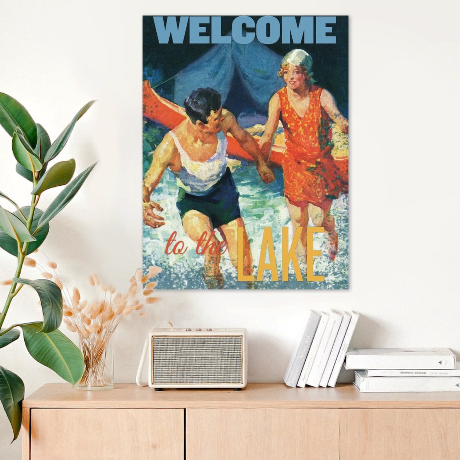 Welcome to the lake couple