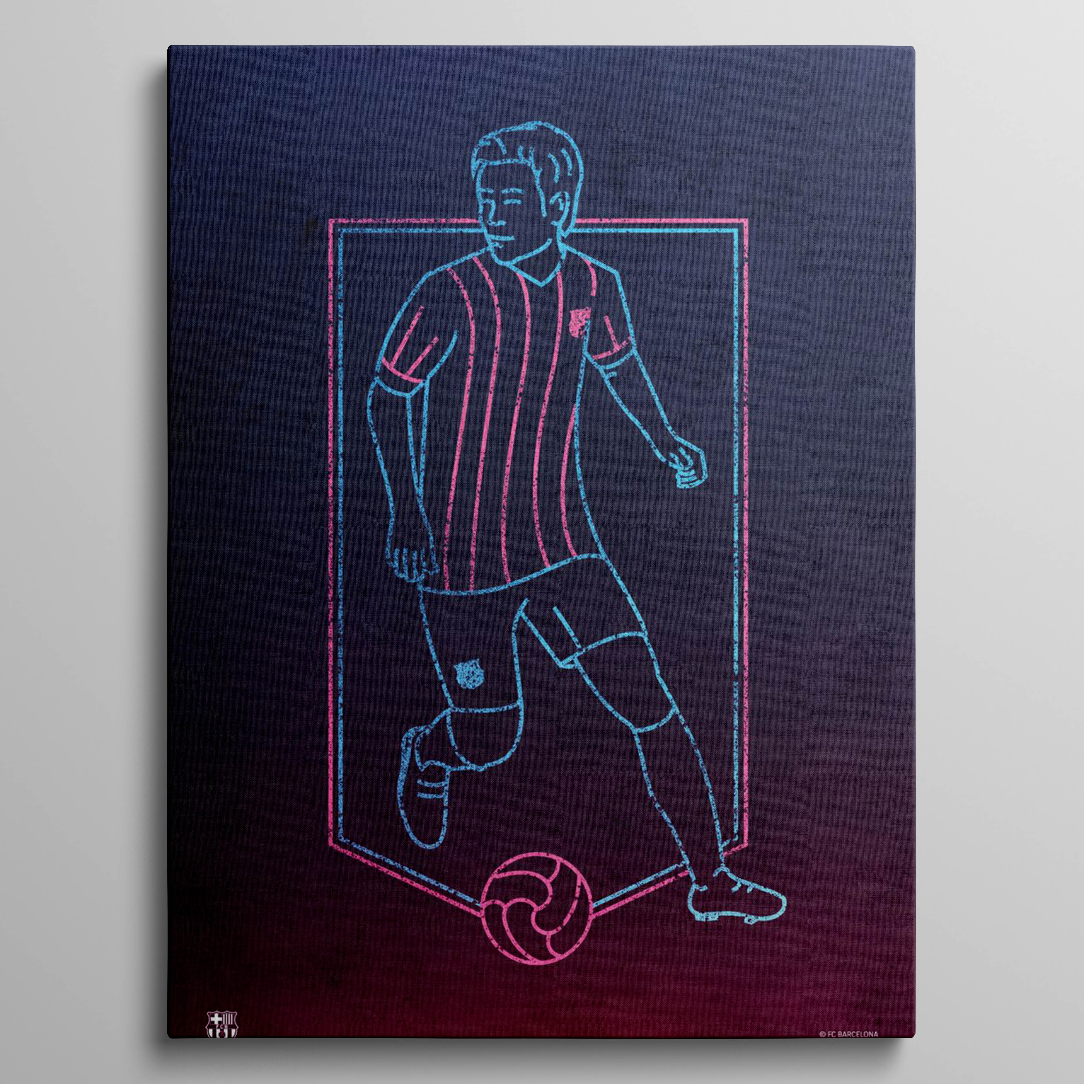 FC Barcelona Player Neon