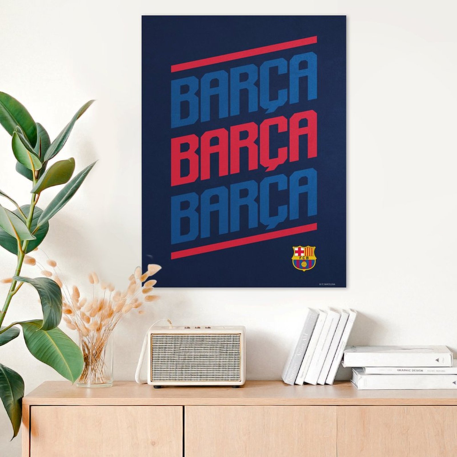 Barca navy red
