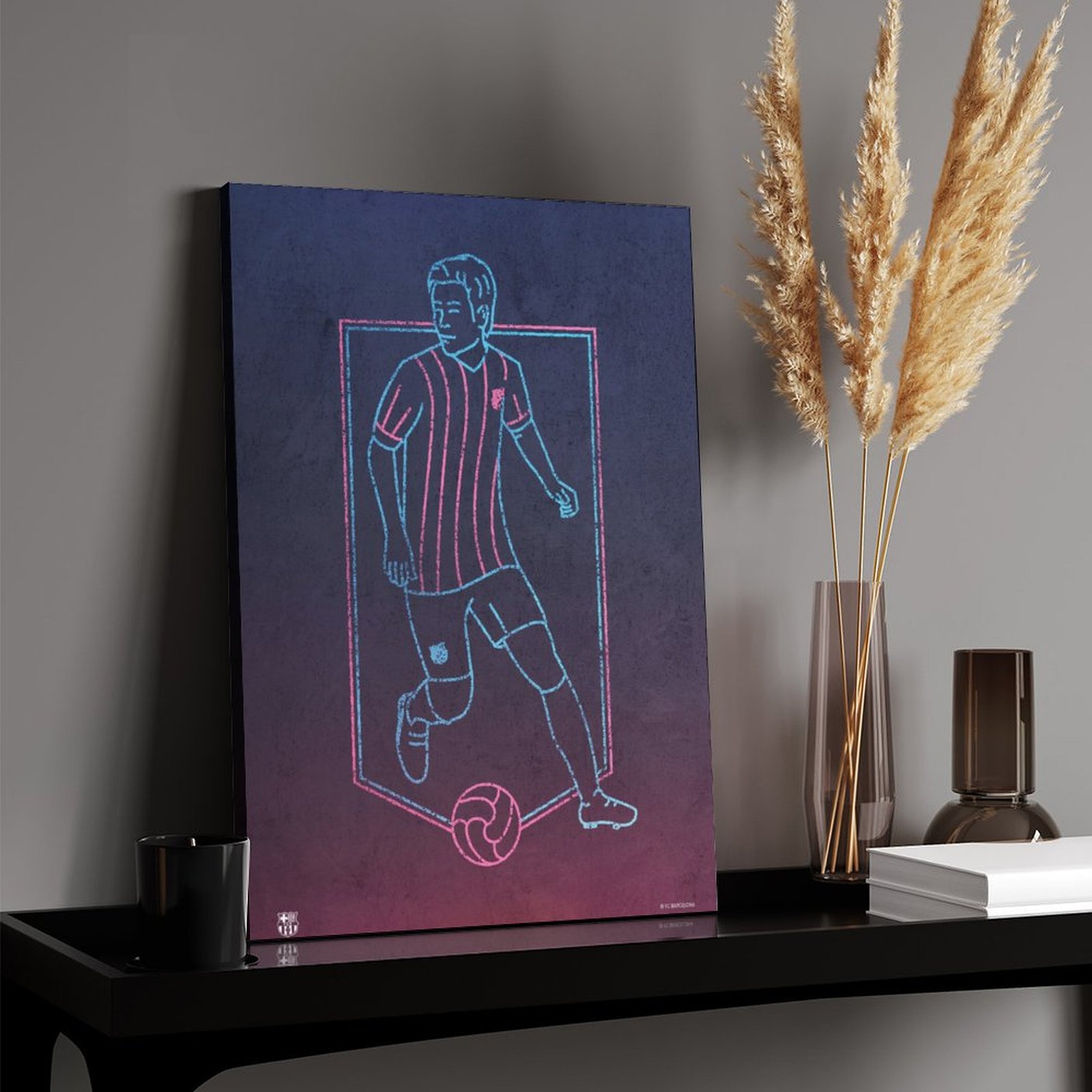 FC Barcelona Player Neon