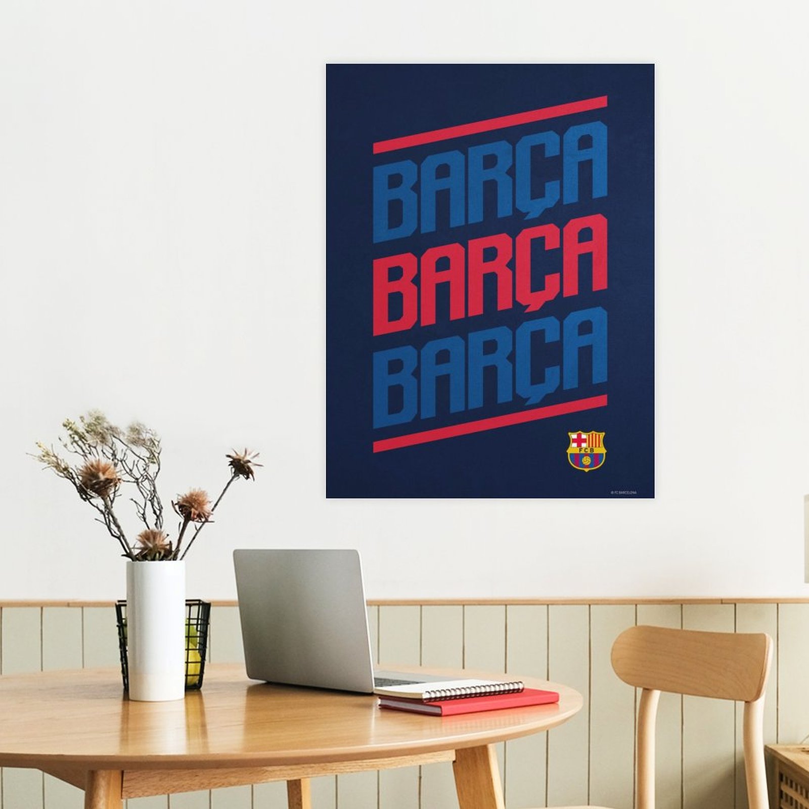 Barca navy red