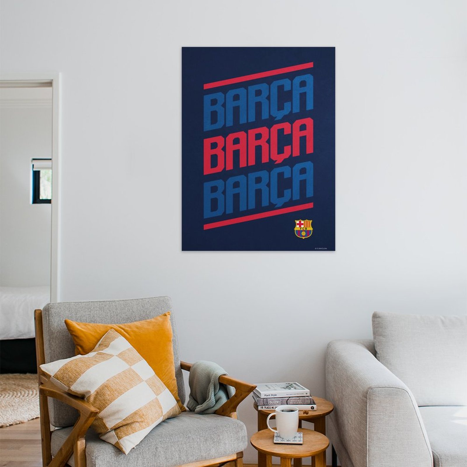 Barca navy red