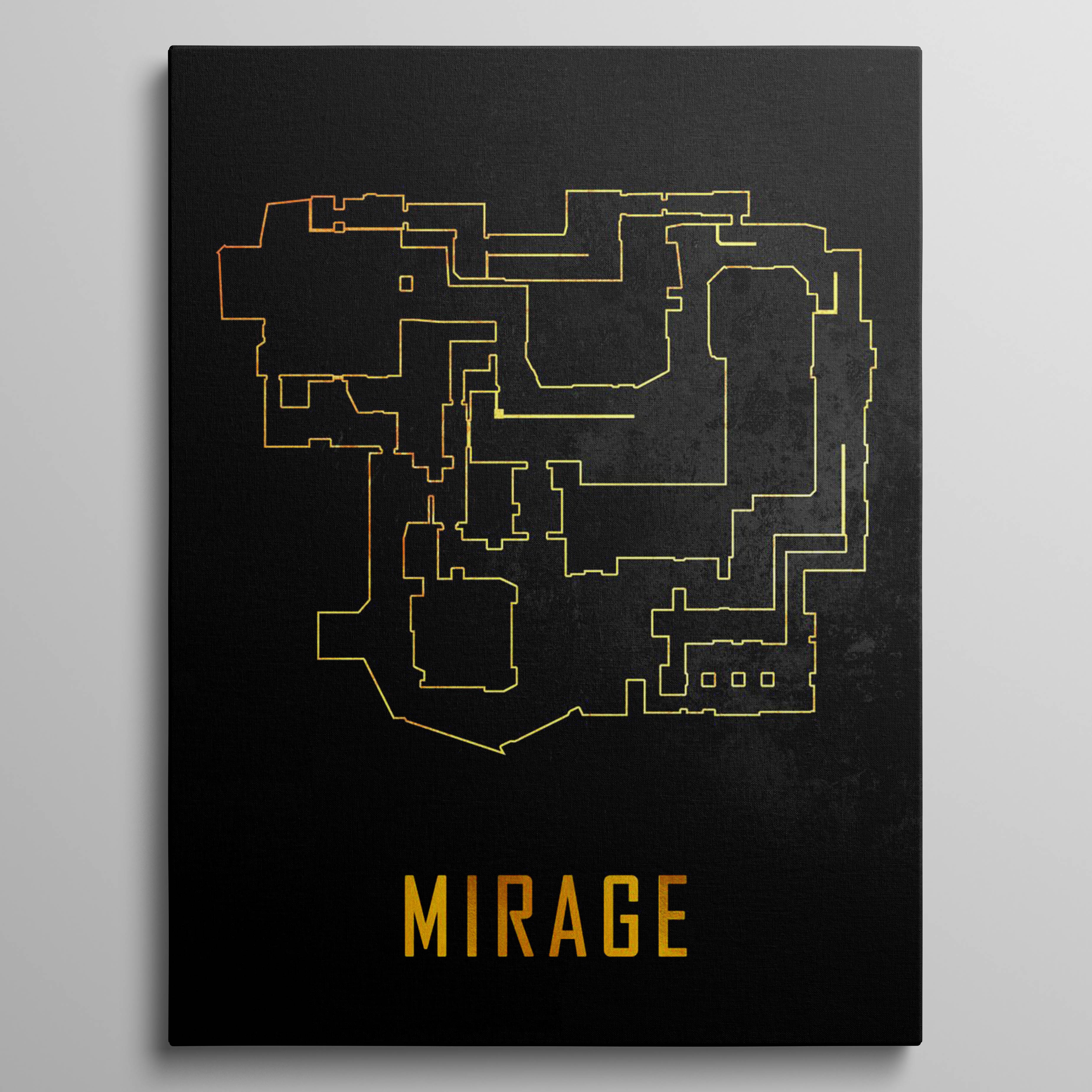 Mirage Map Black And Gold