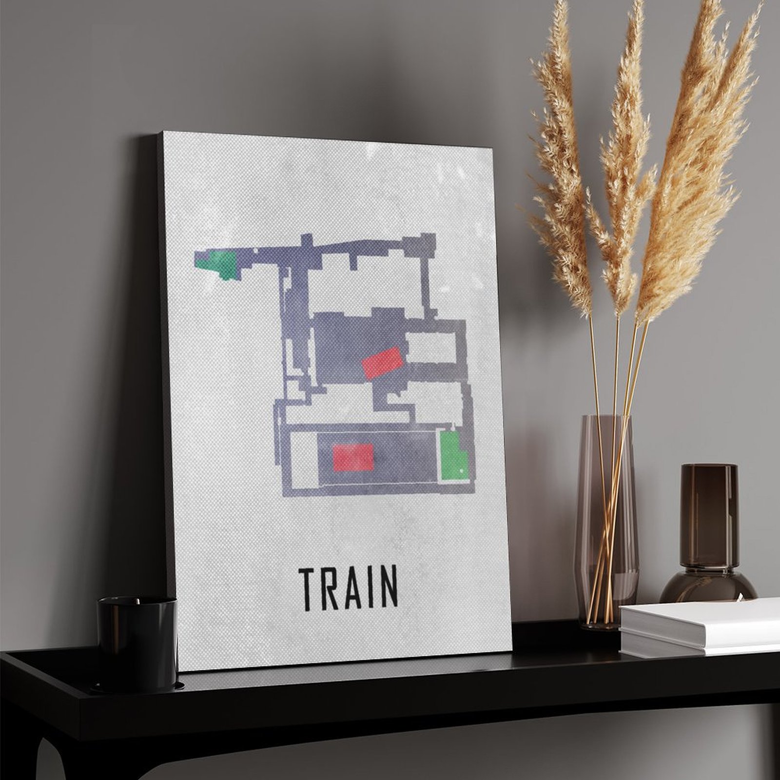 Train Map White