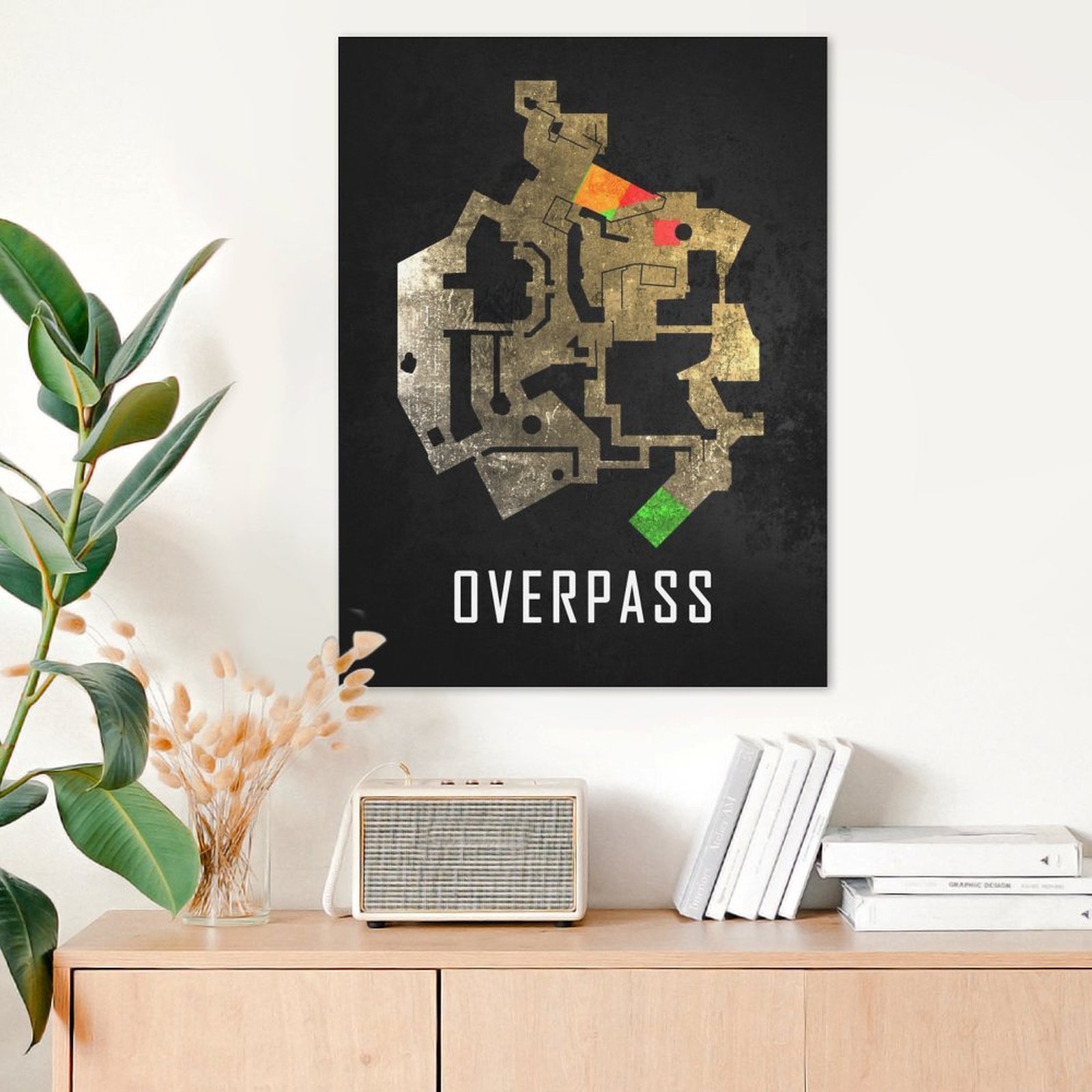 Overpass Black Map