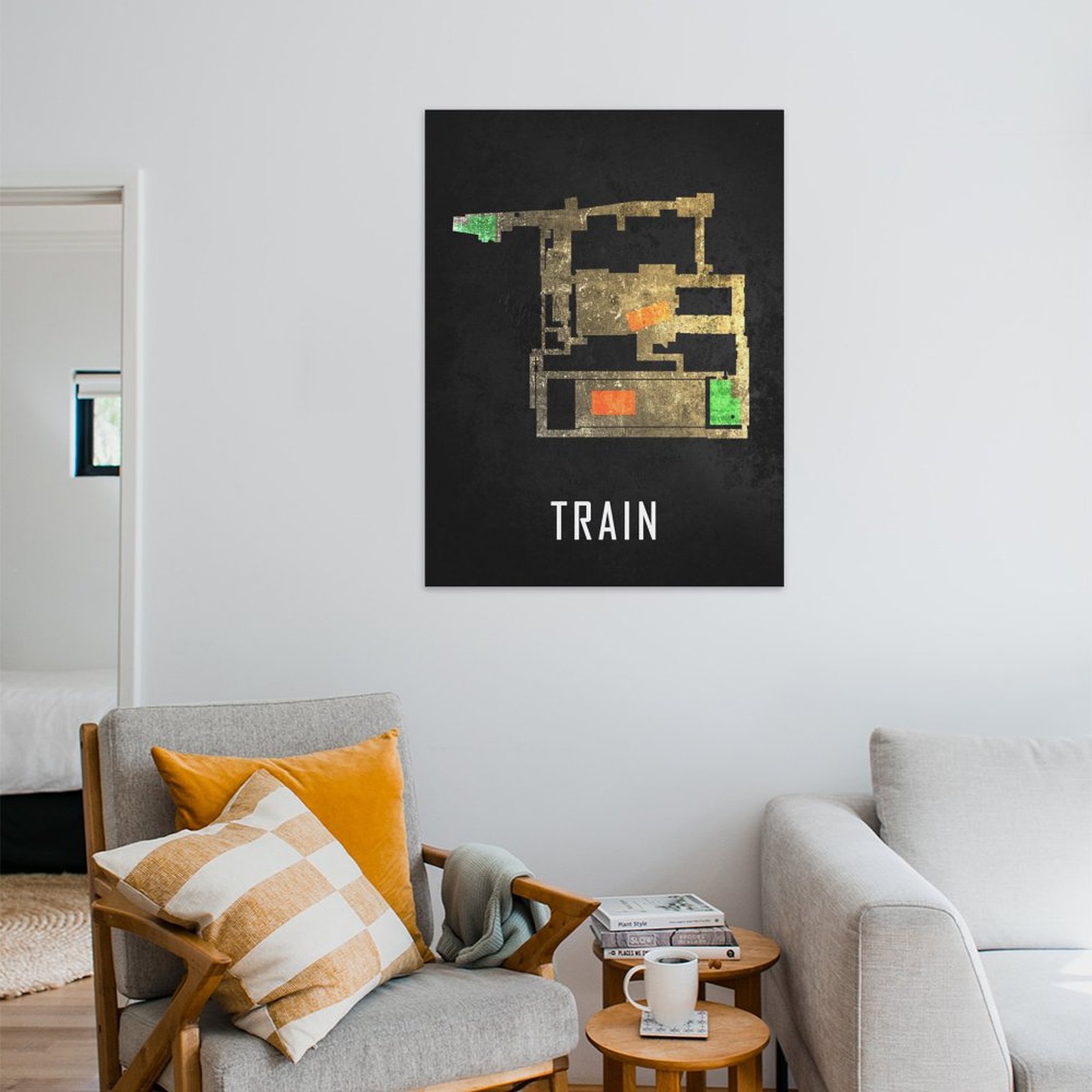 Train Black Map
