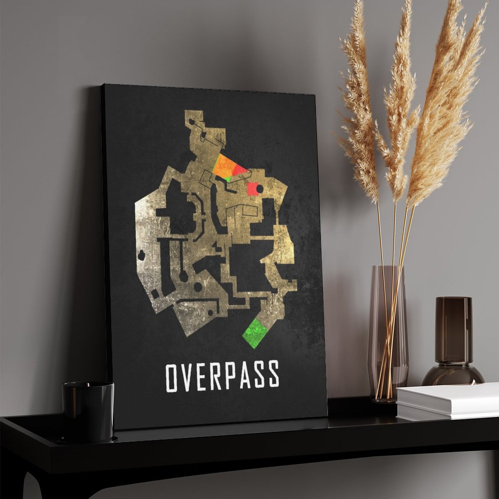 Overpass Black Map