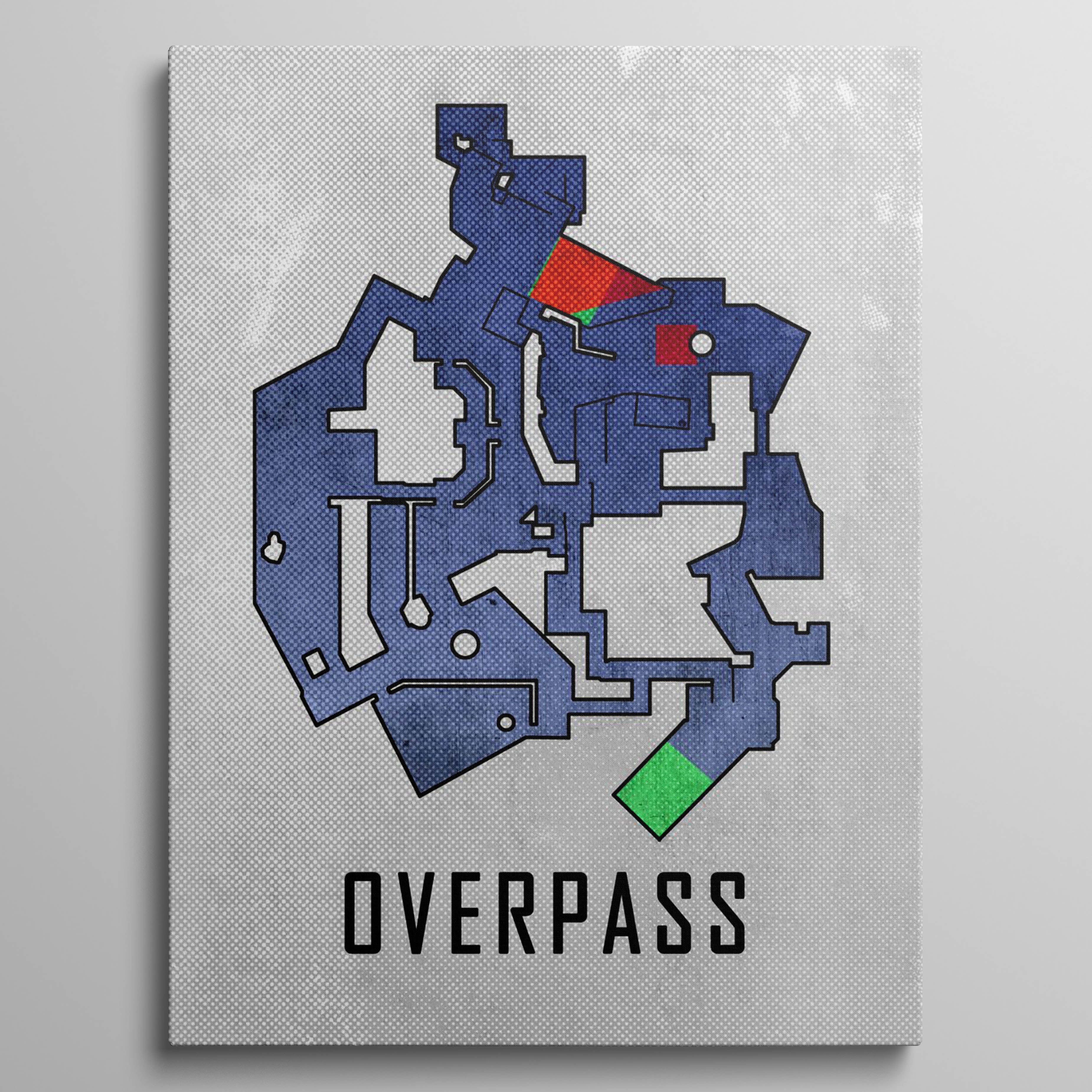 Overpass White Map