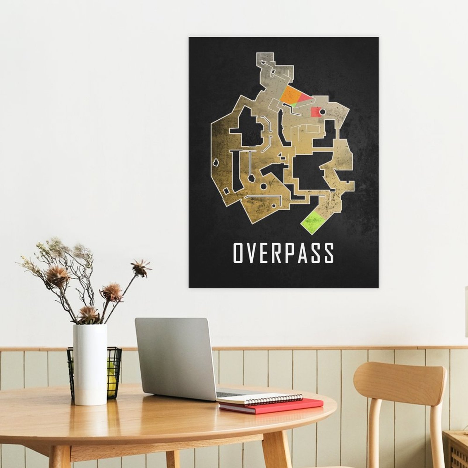 Overpass Map Black