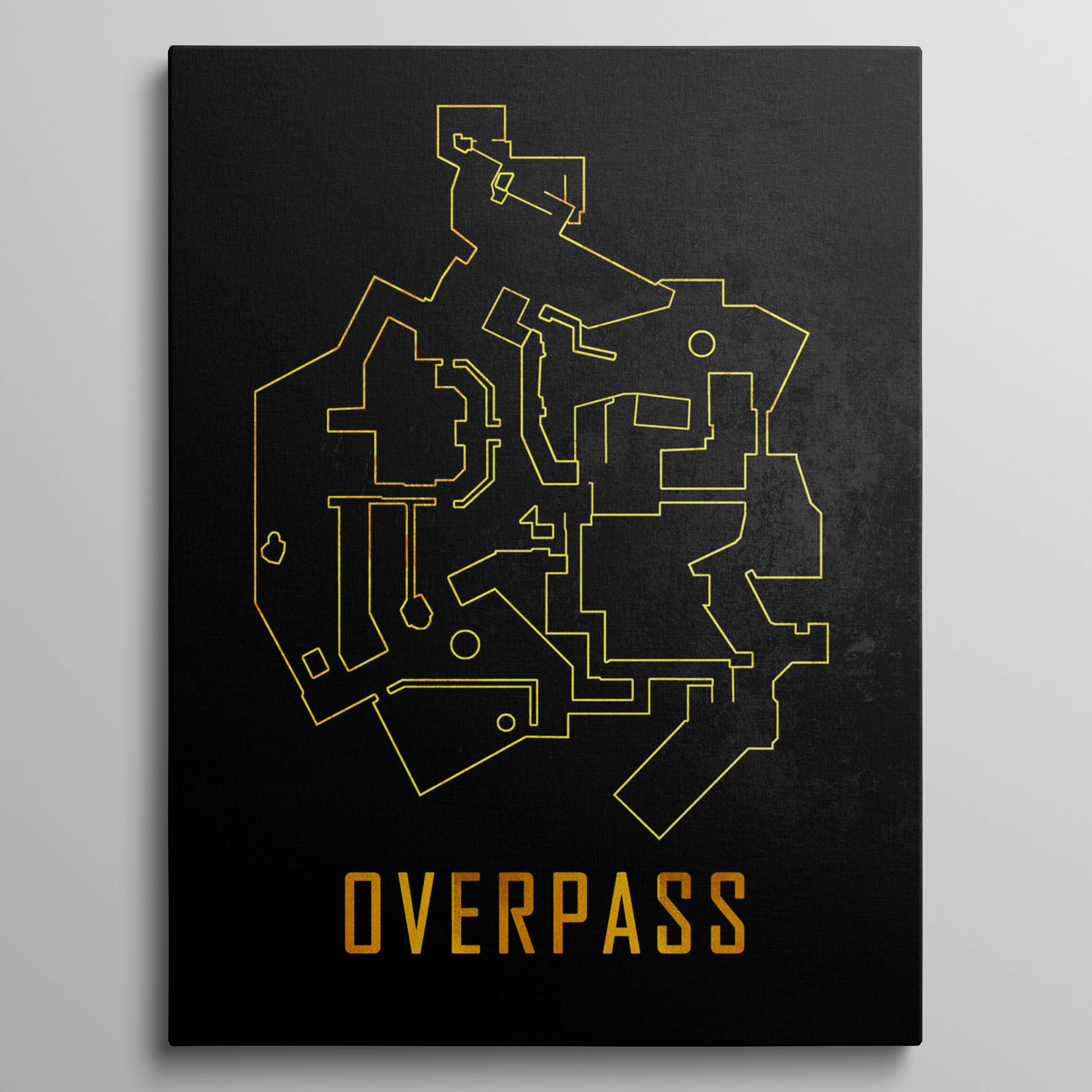 Overpass Map Black Gold