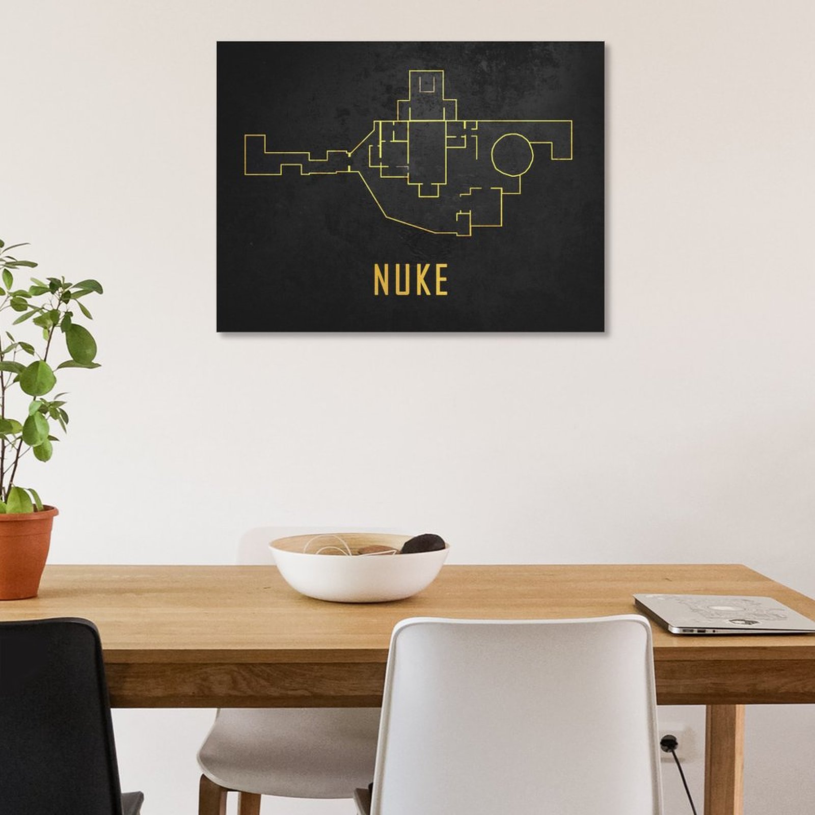 Nuke Map Black And Gold