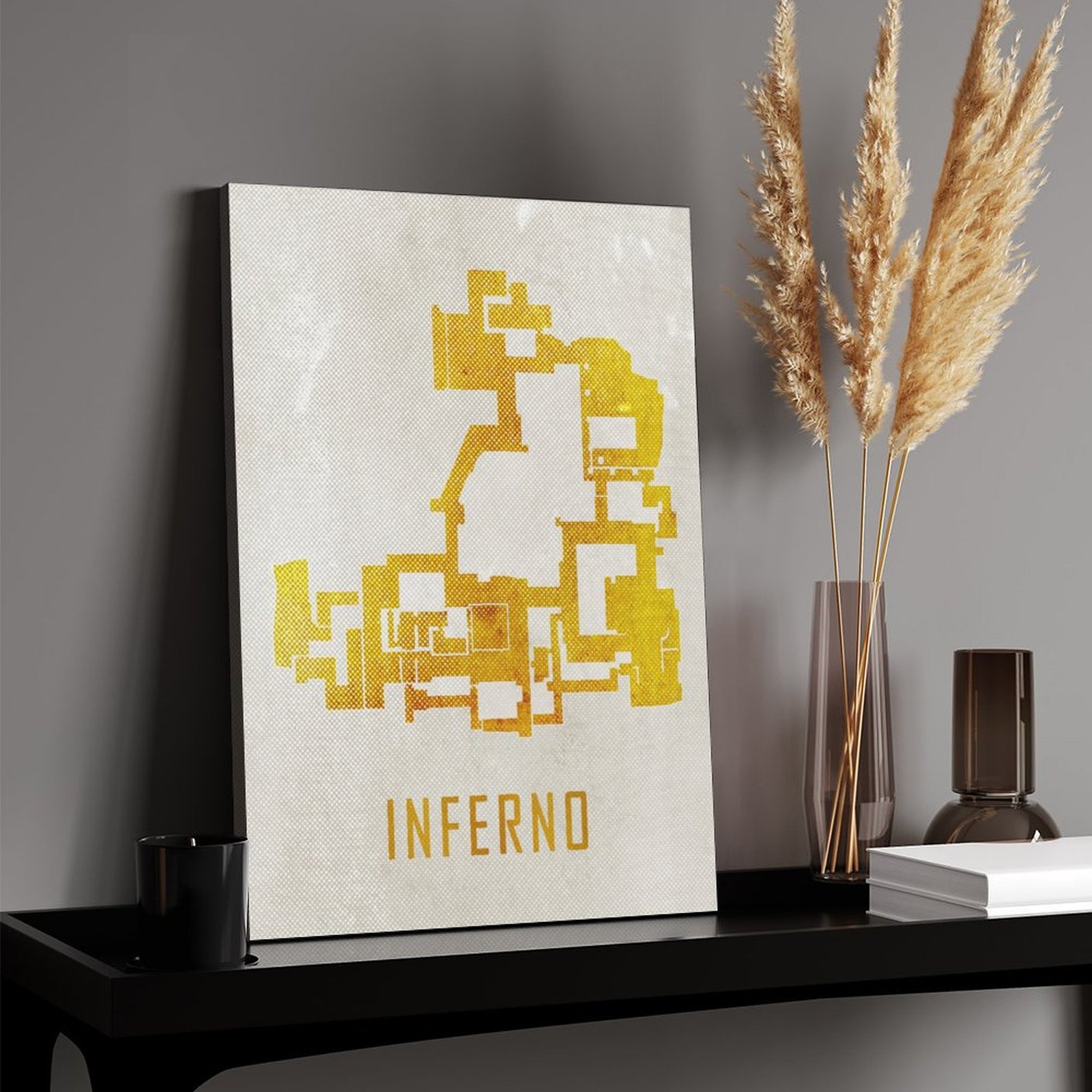 Inferno Map White And Gold