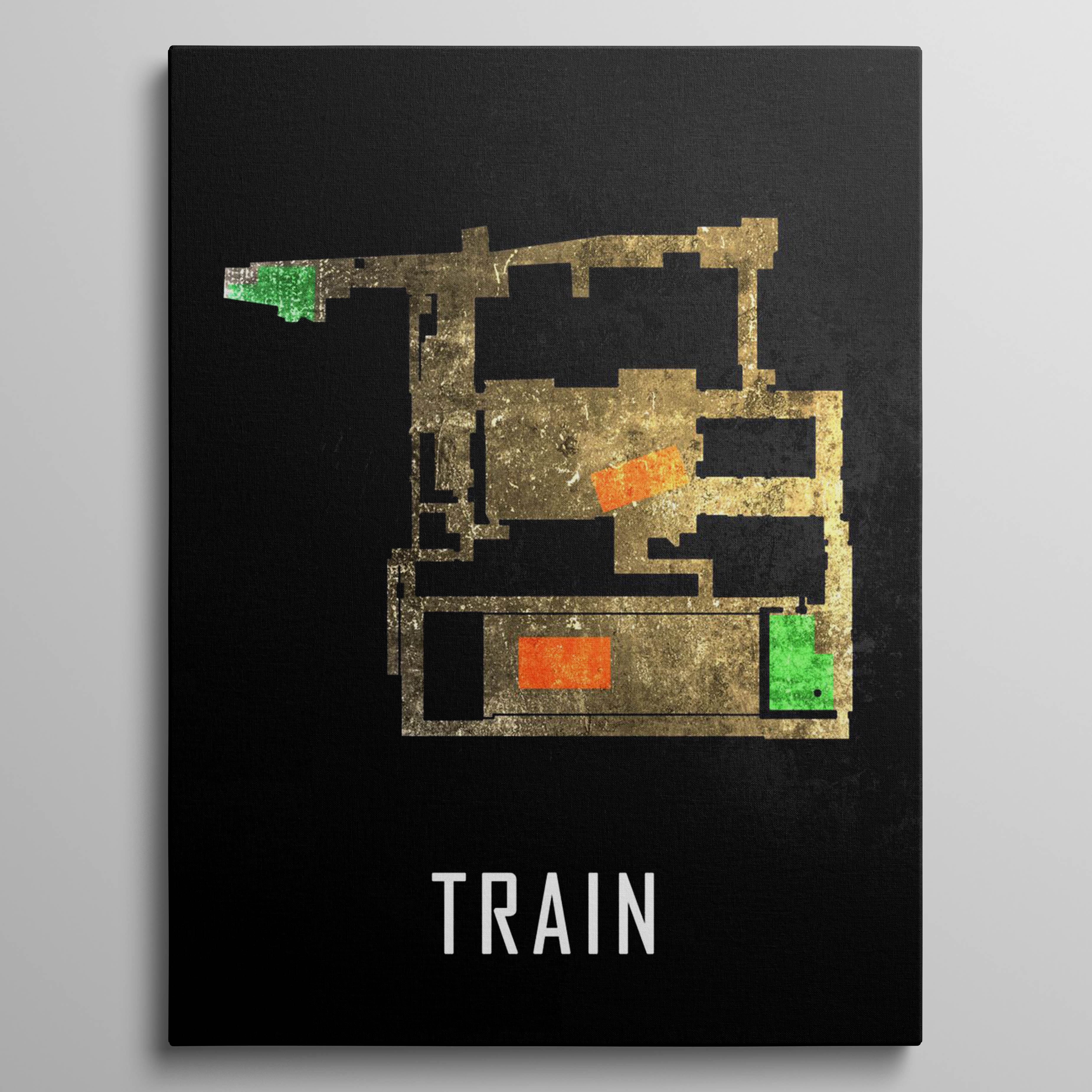 Train Black Map