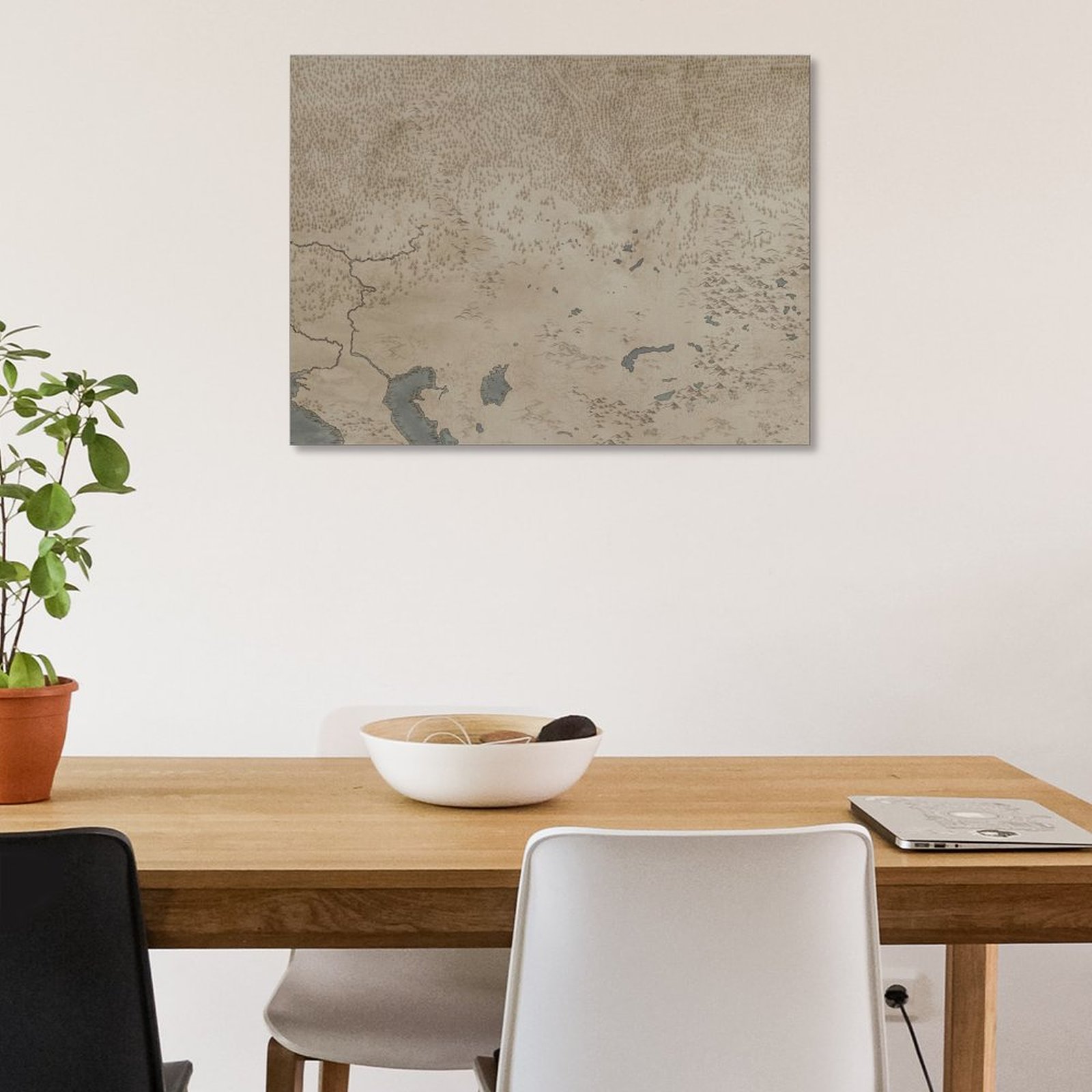 North Asia Clean Map