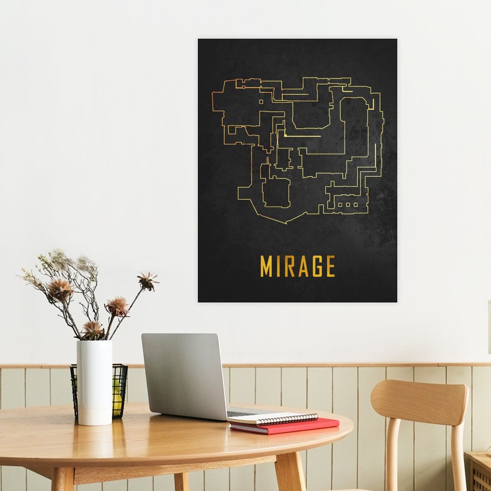 Mirage Map Black And Gold