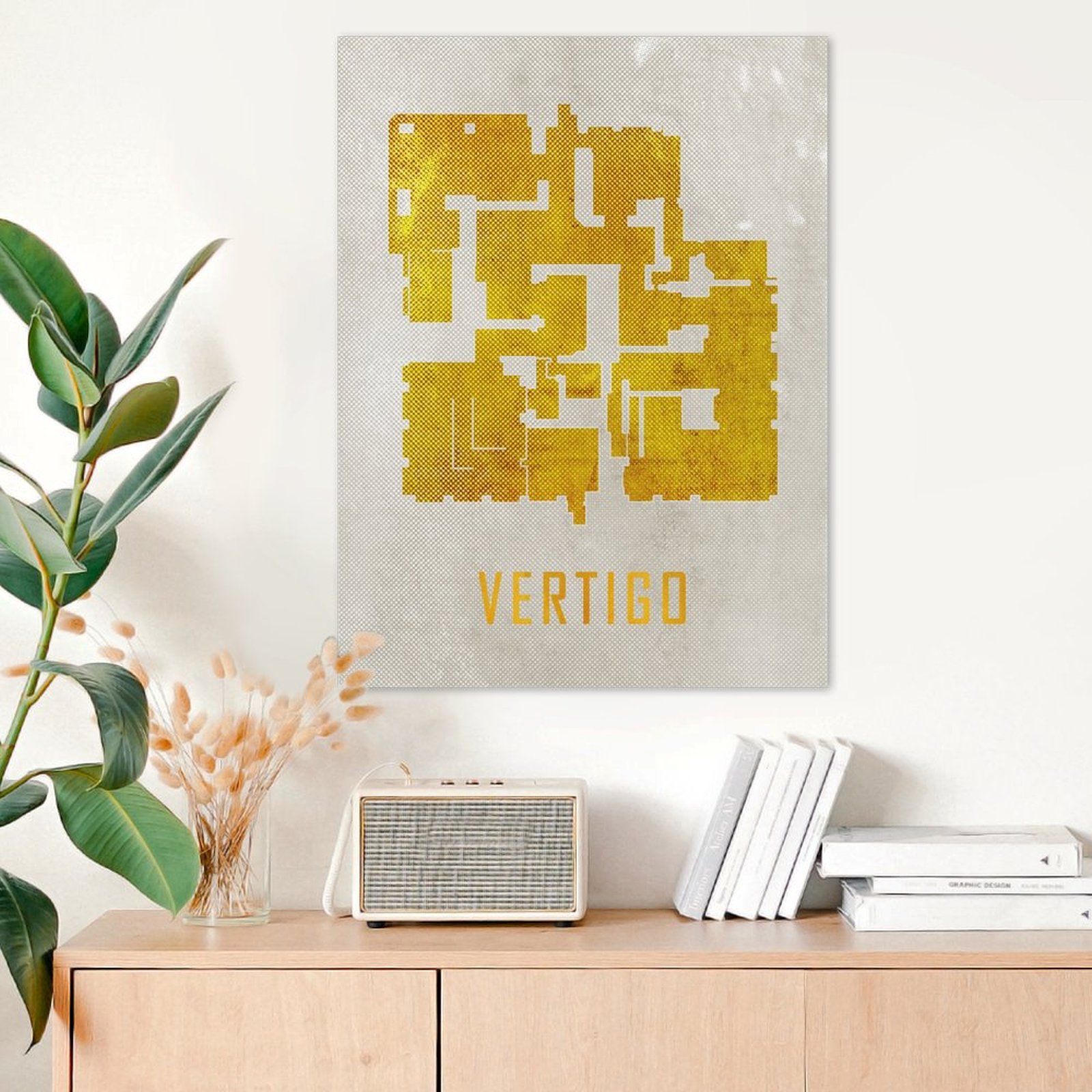 Vertigo Map White And Gold
