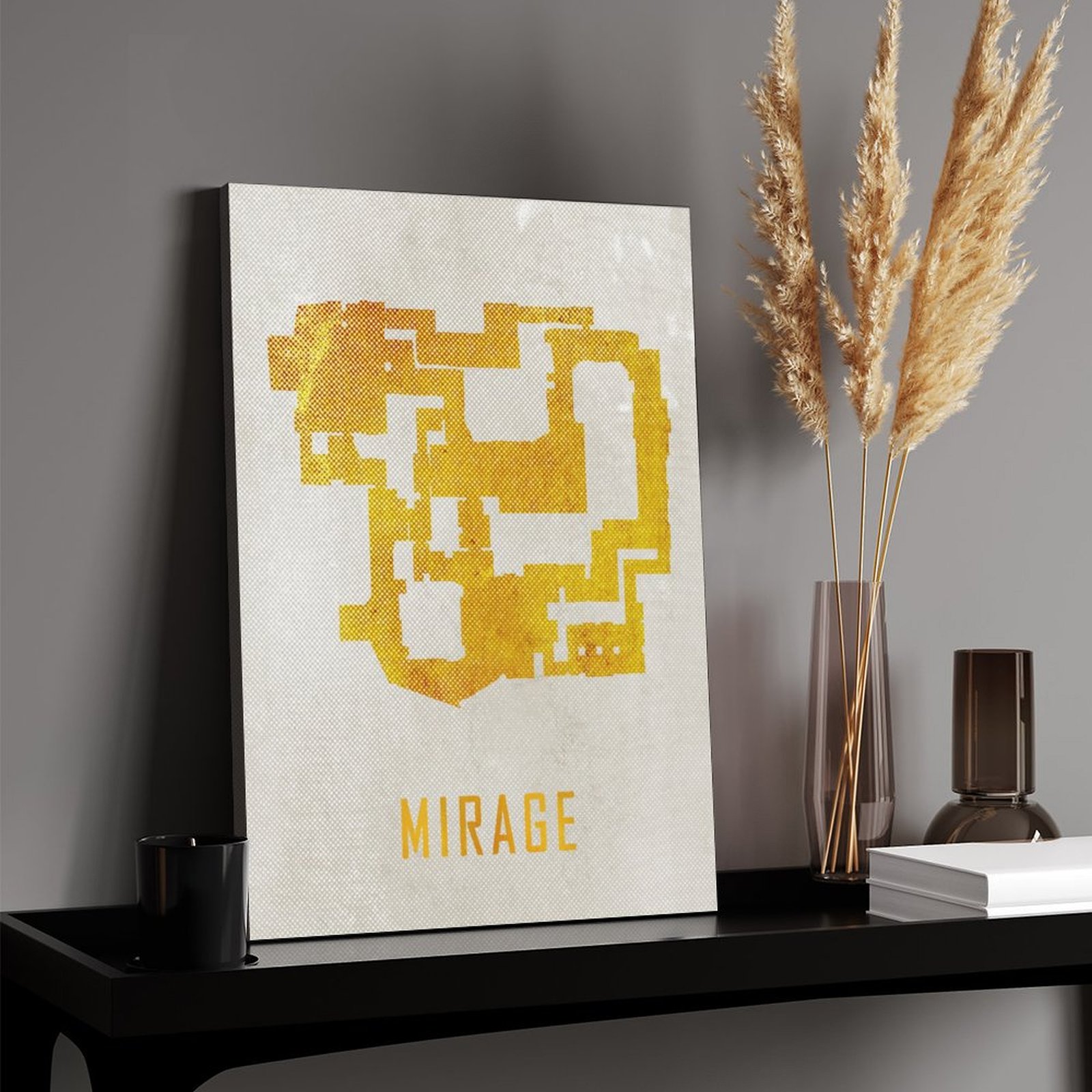 Mirage Map White And Gold
