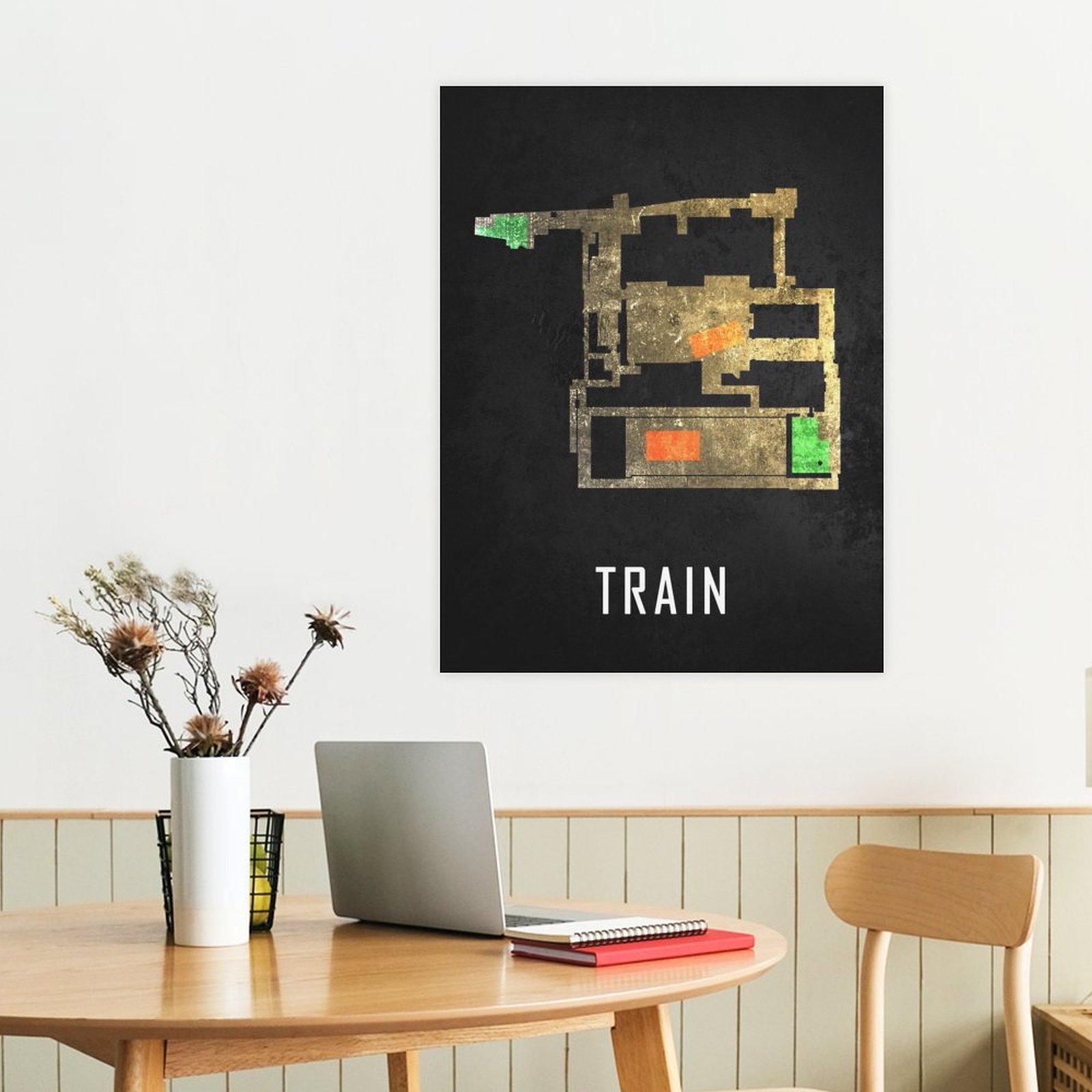 Train Black Map