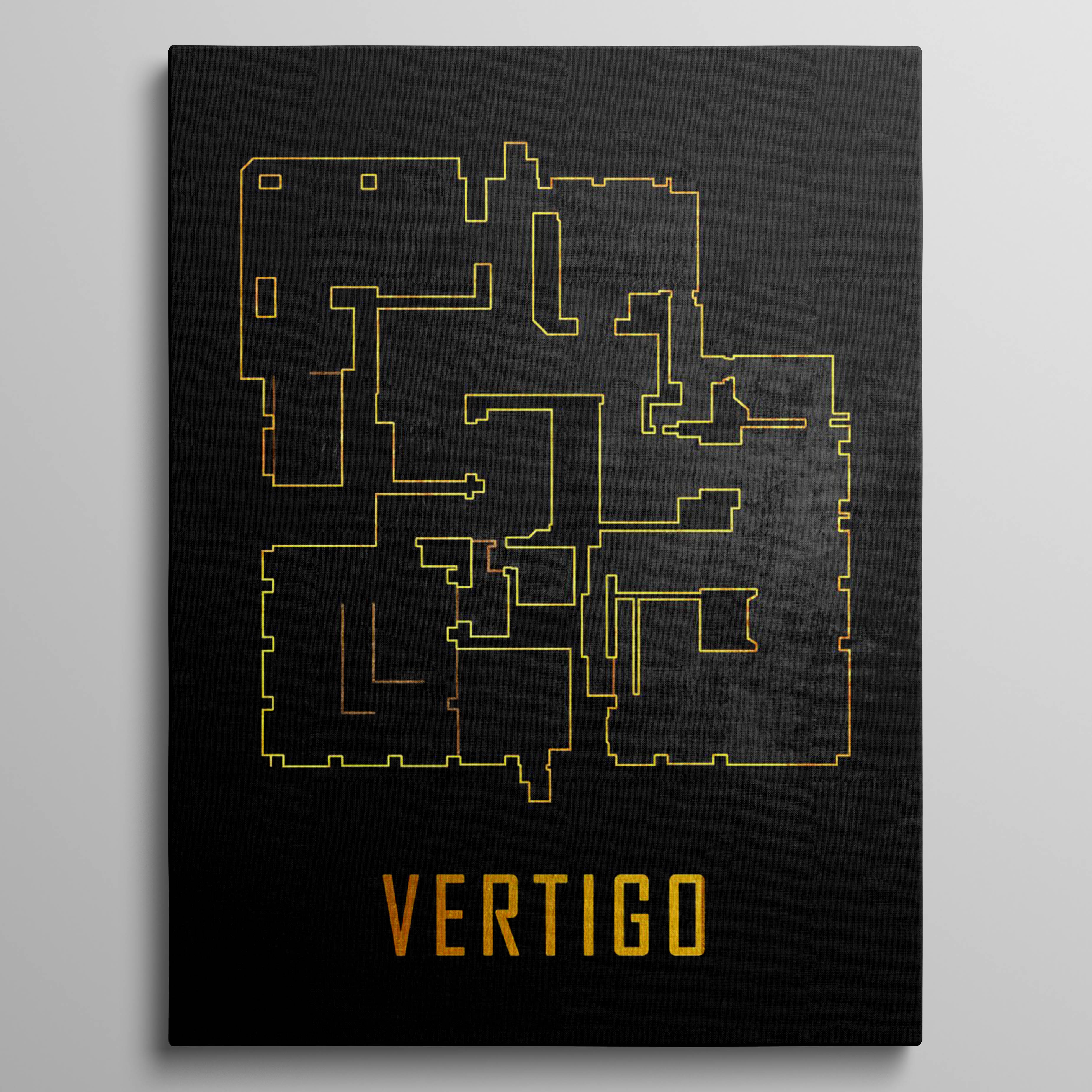 Vertigo Map Black And Gold