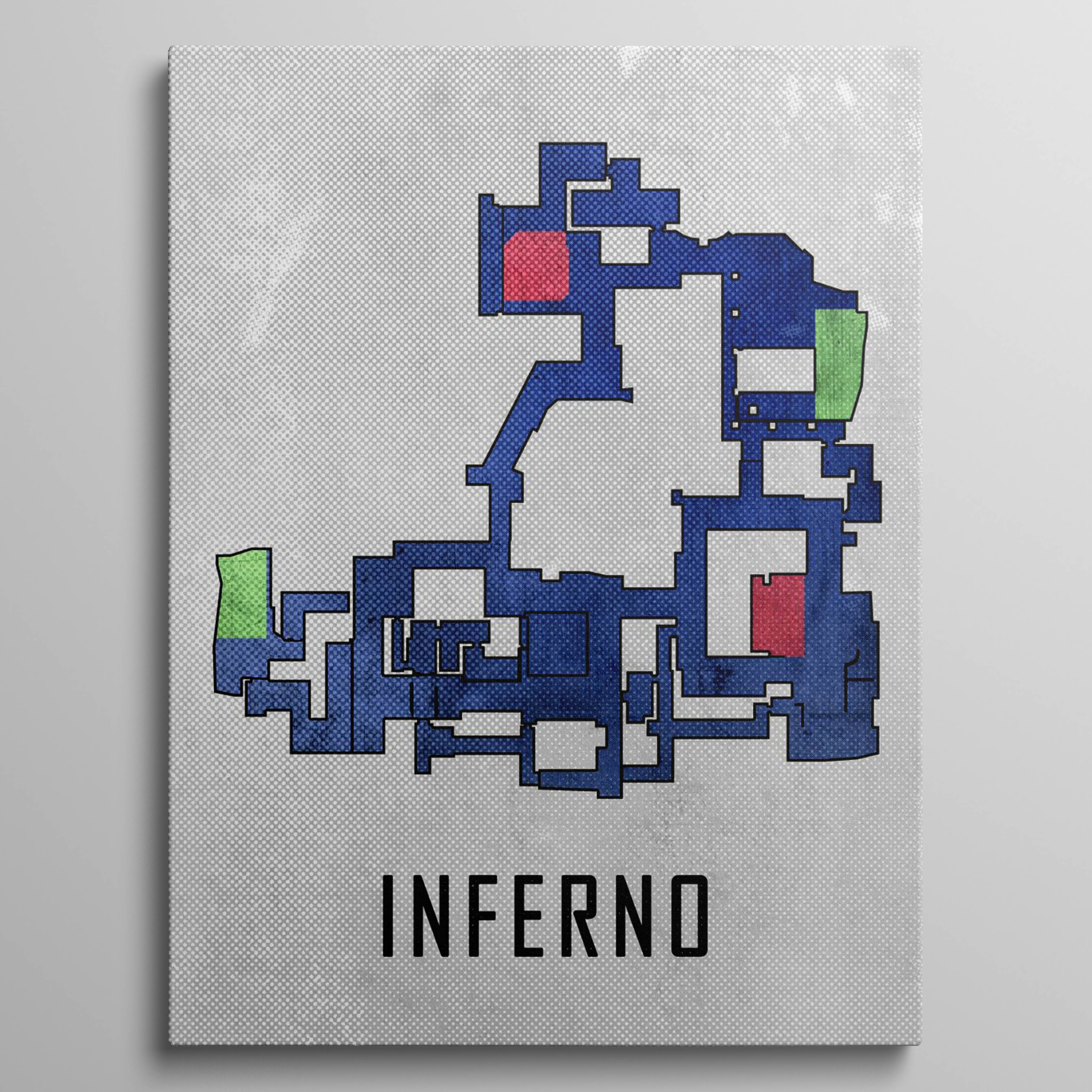 Inferno Map White Blue