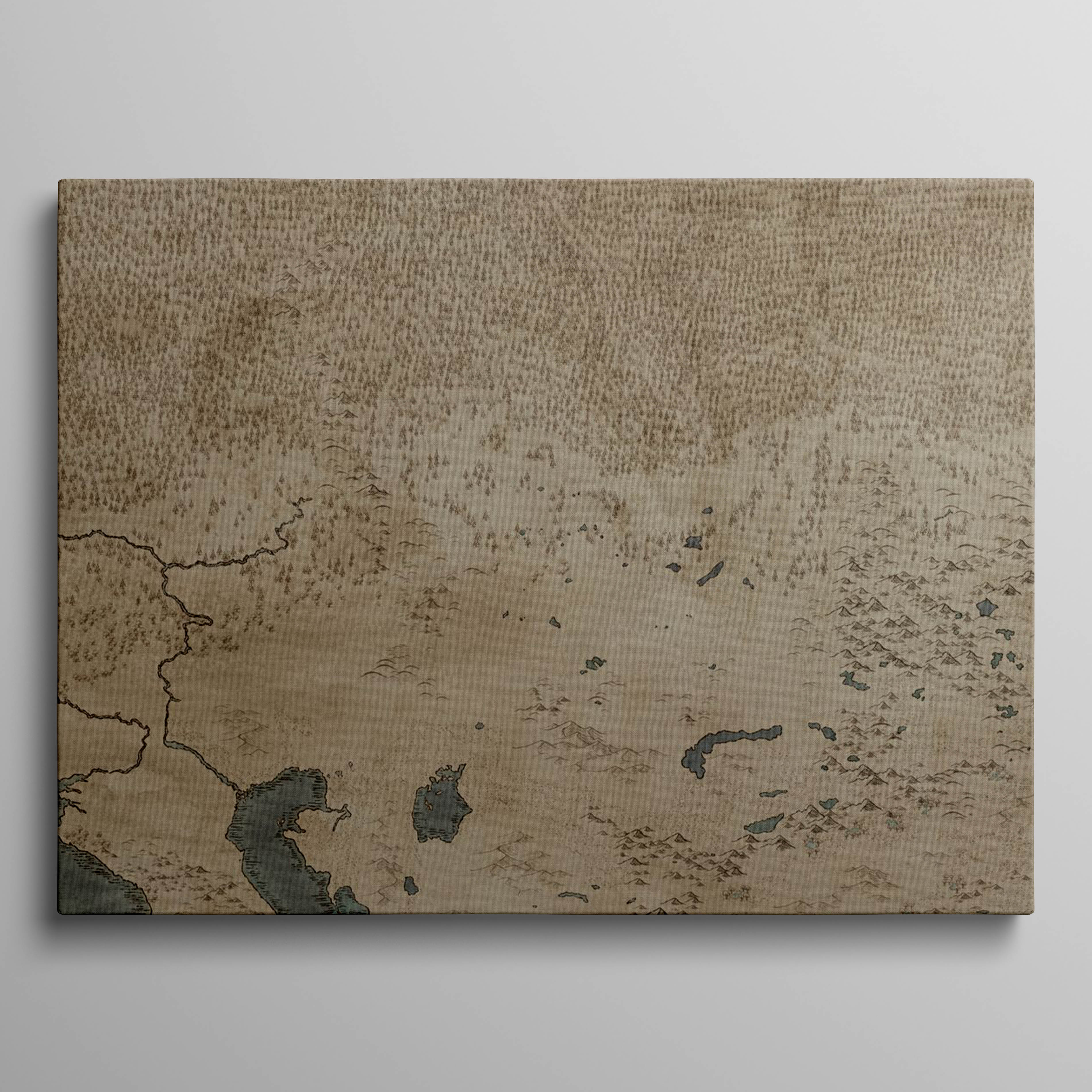 North Asia Clean Map