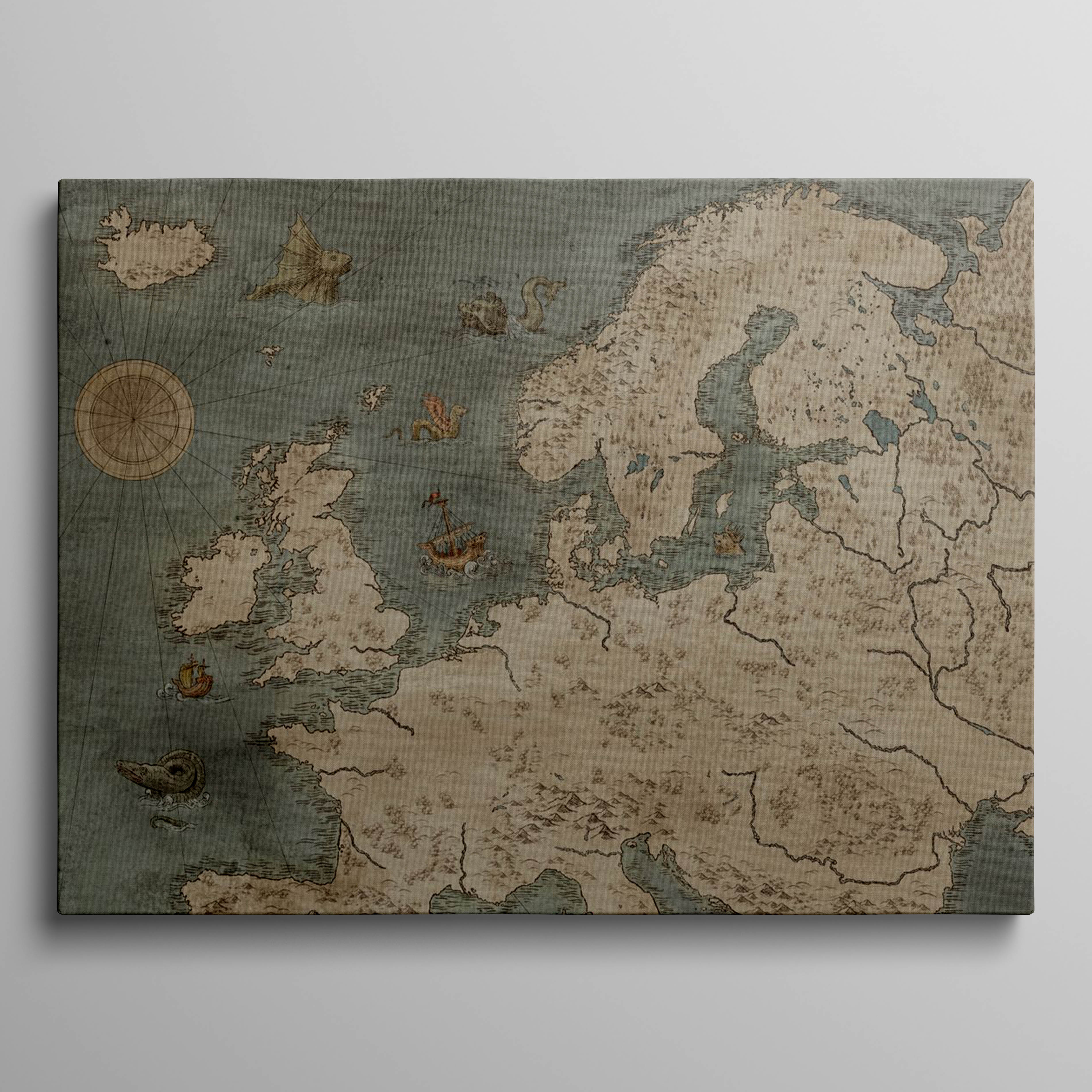 North Europe Clean Map