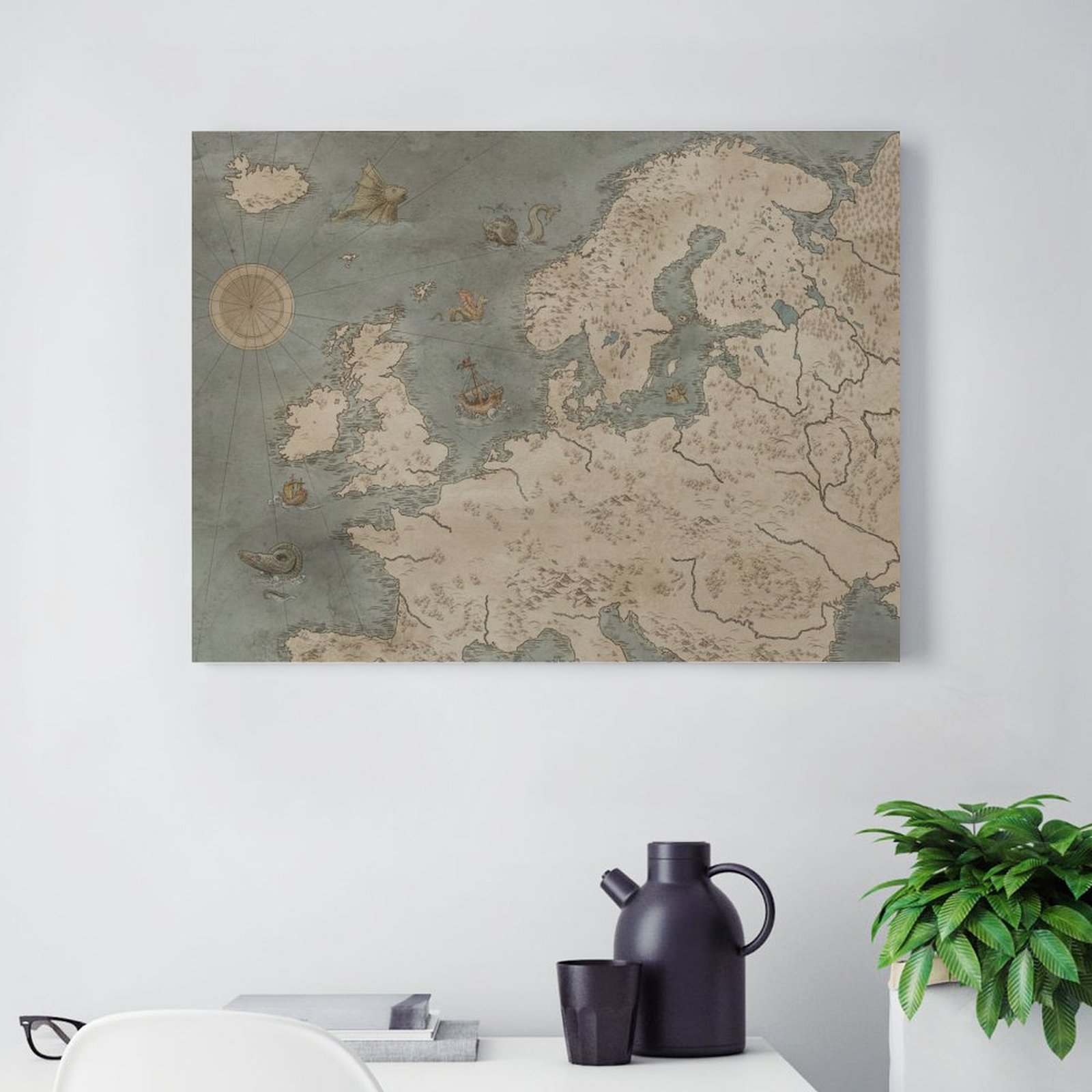 North Europe Clean Map