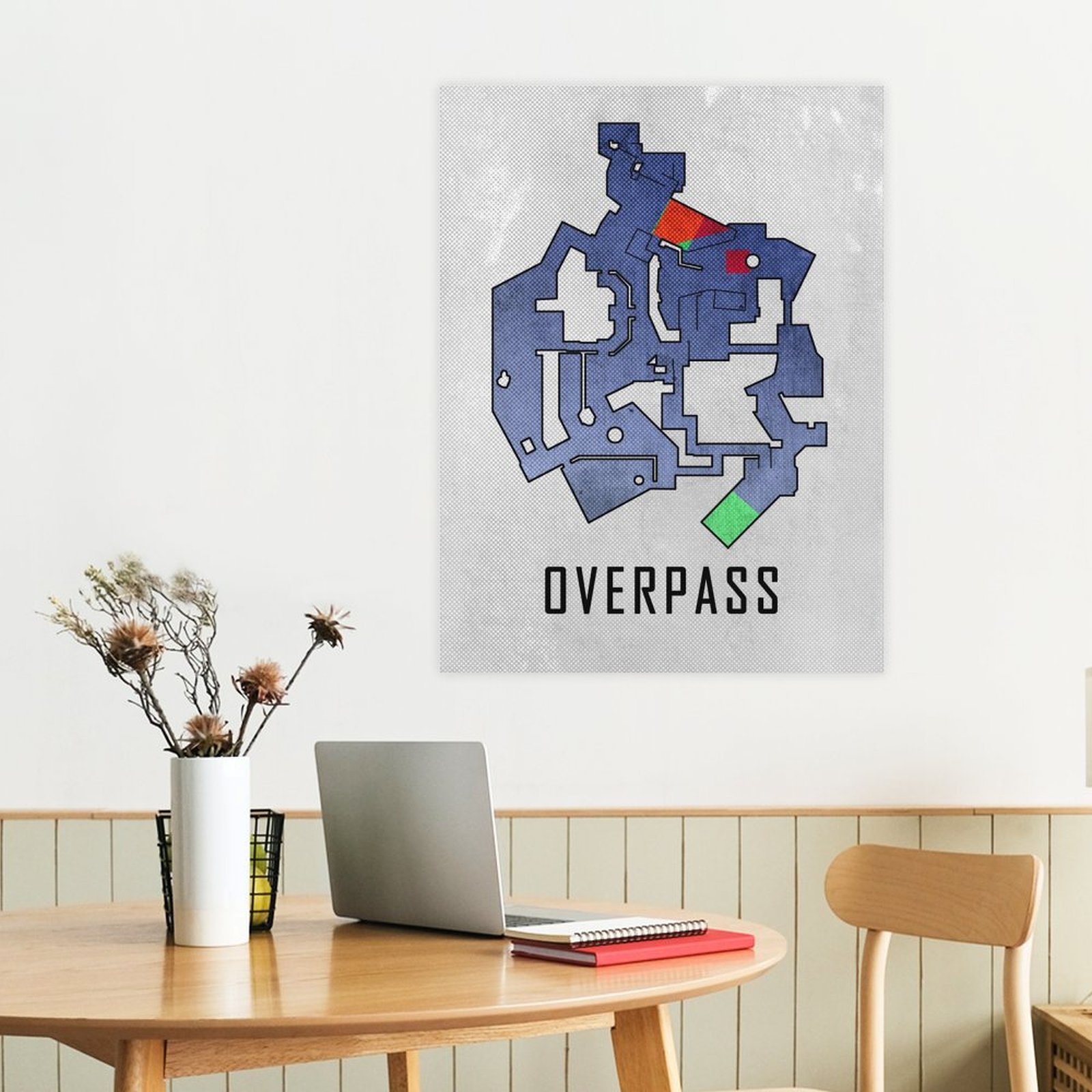 Overpass White Map