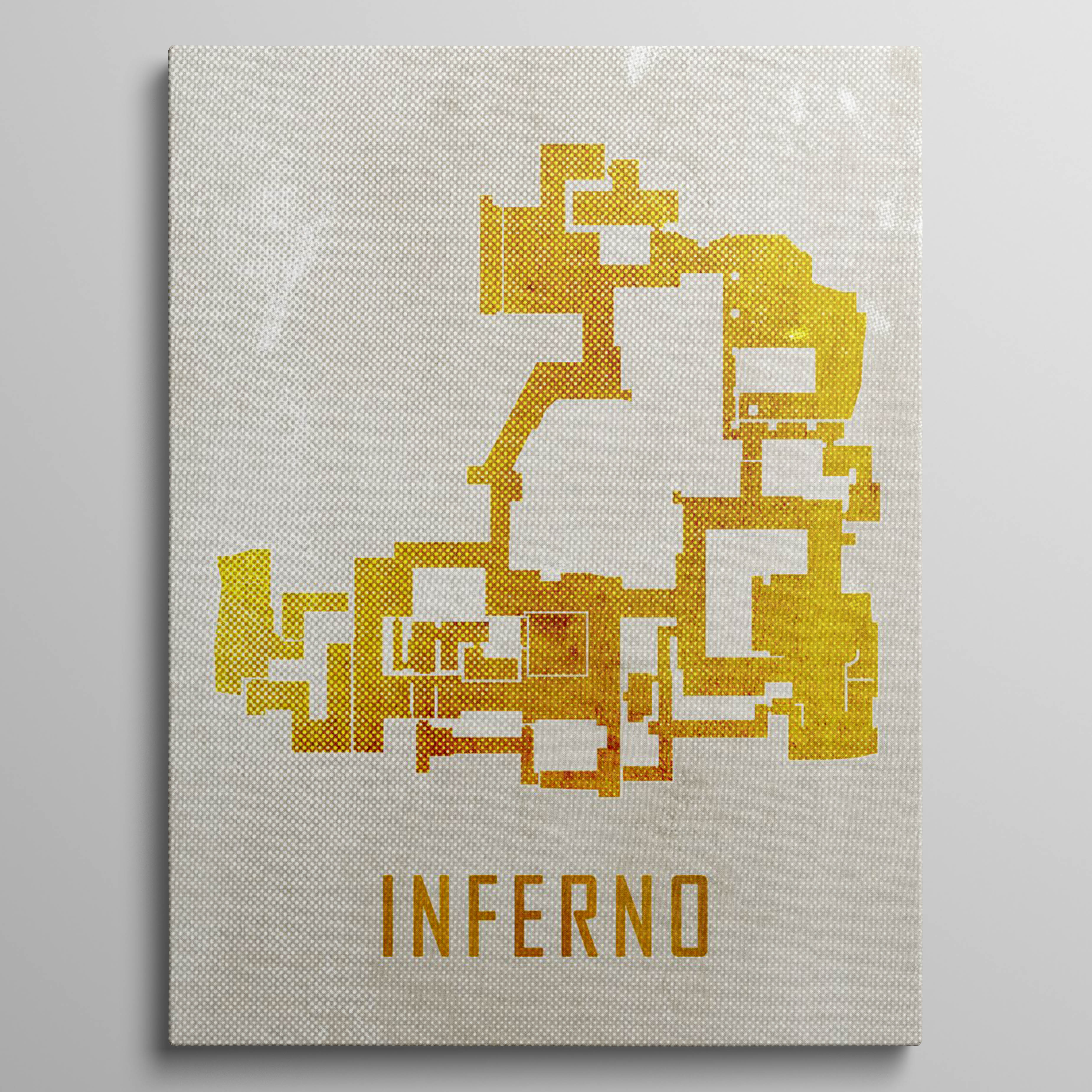 Inferno Map White And Gold
