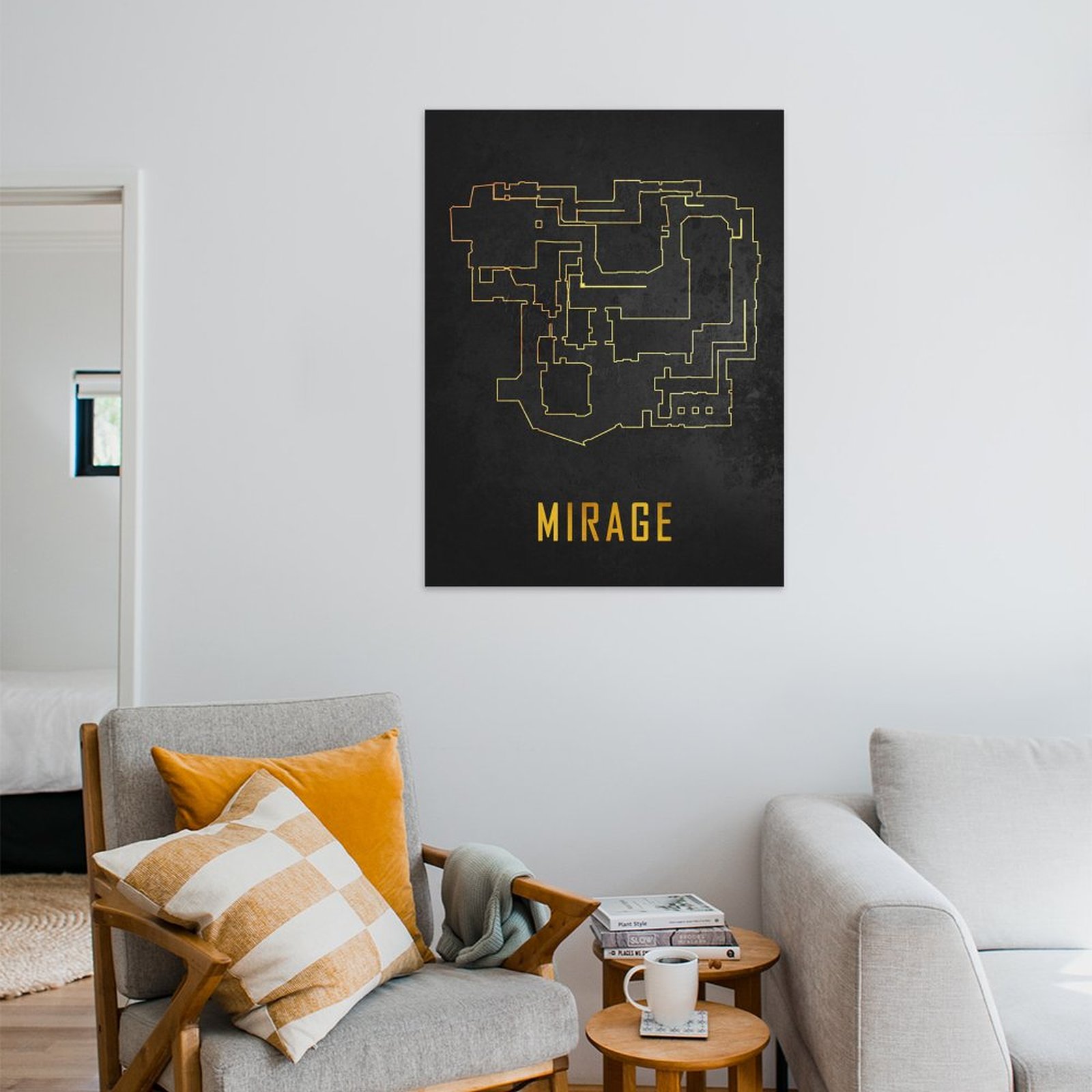 Mirage Map Black And Gold