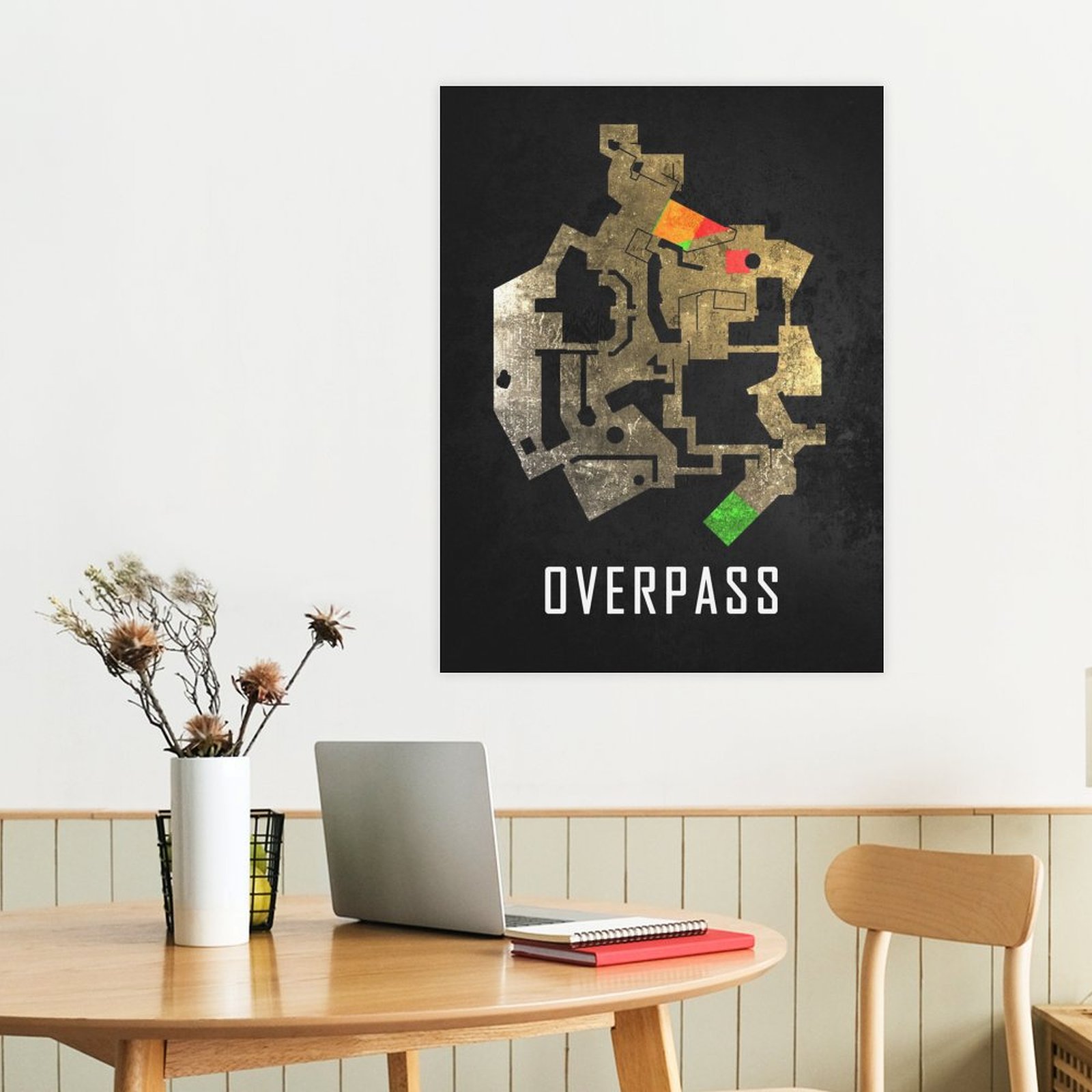 Overpass Black Map