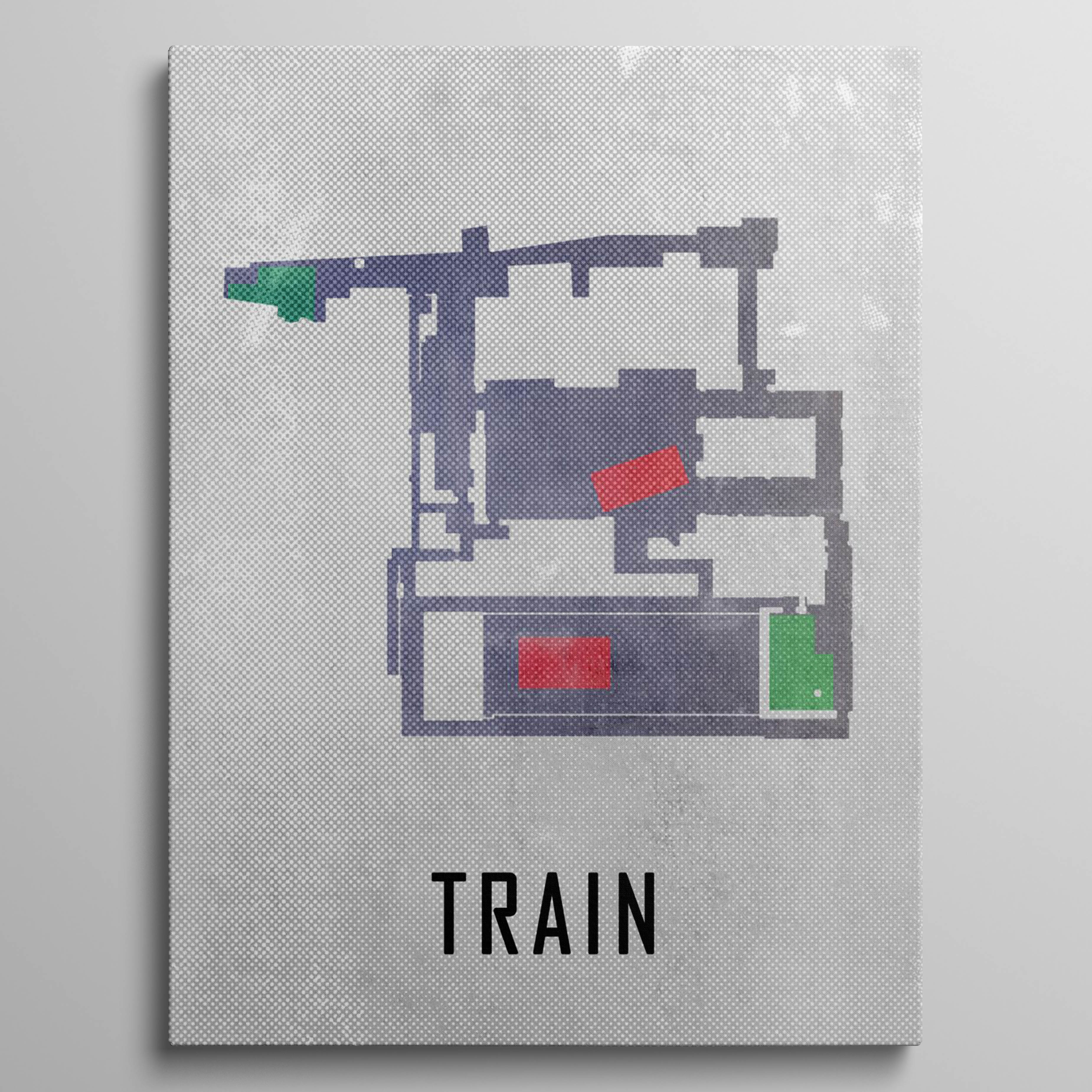 Train Map White