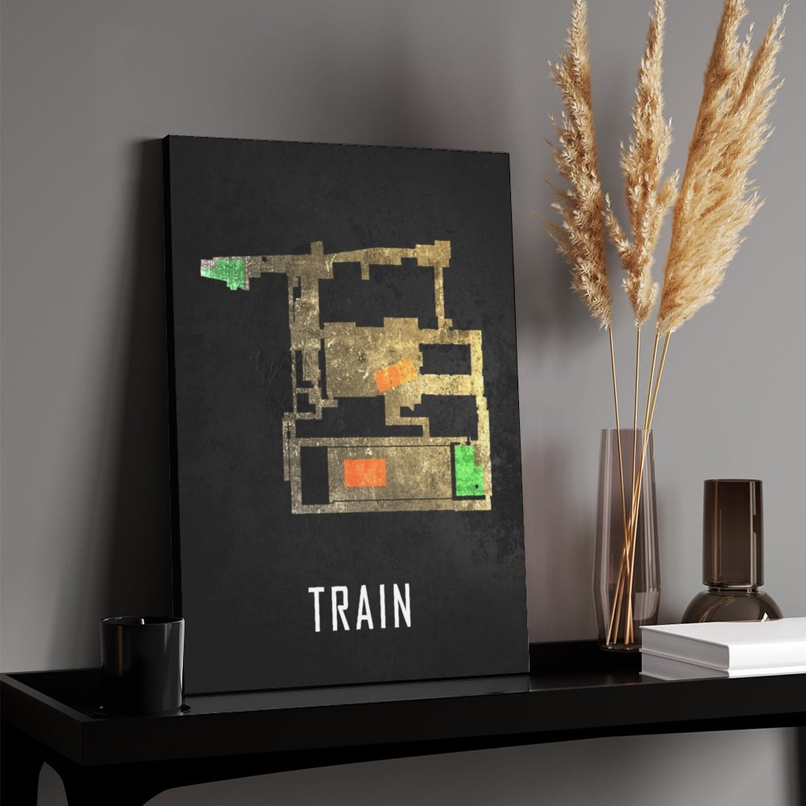 Train Black Map