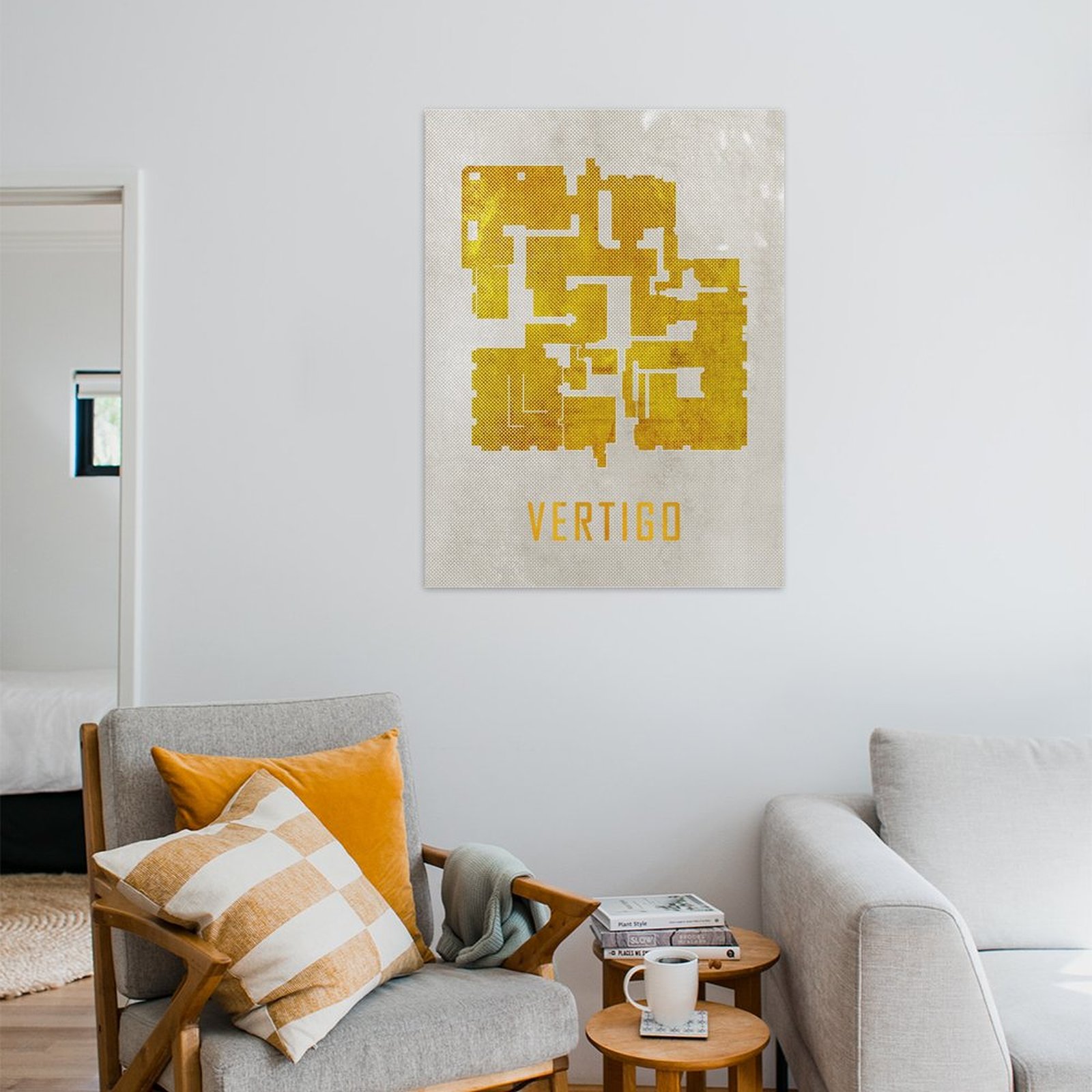Vertigo Map White And Gold