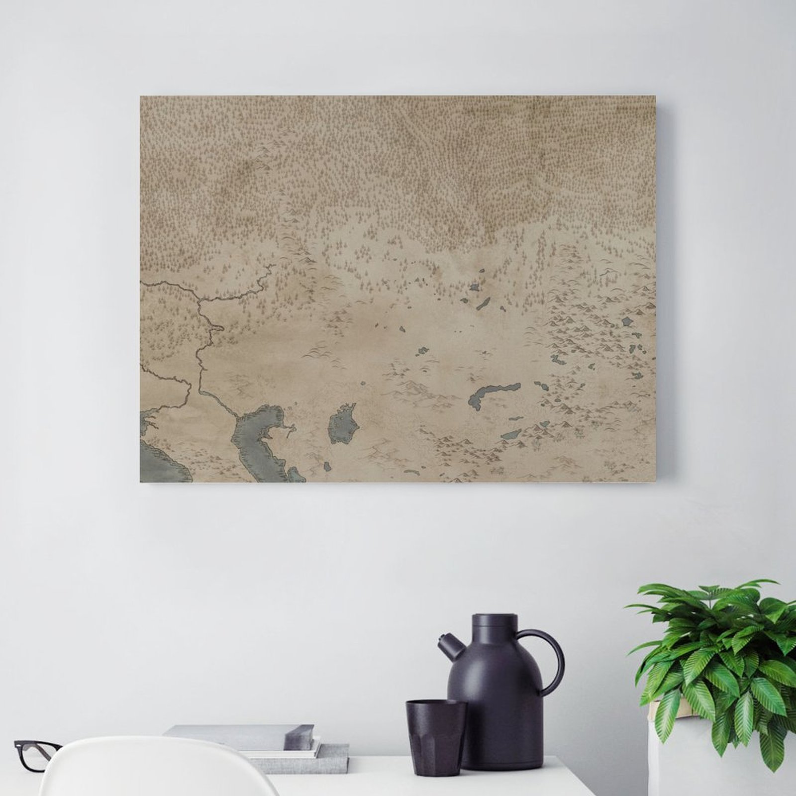 North Asia Clean Map