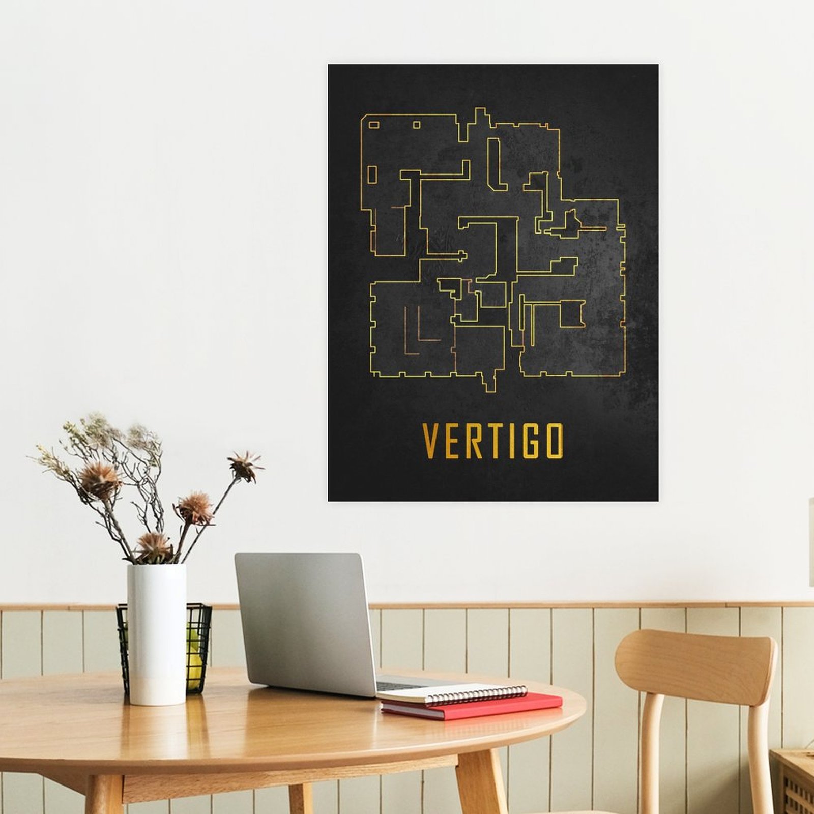 Vertigo Map Black And Gold