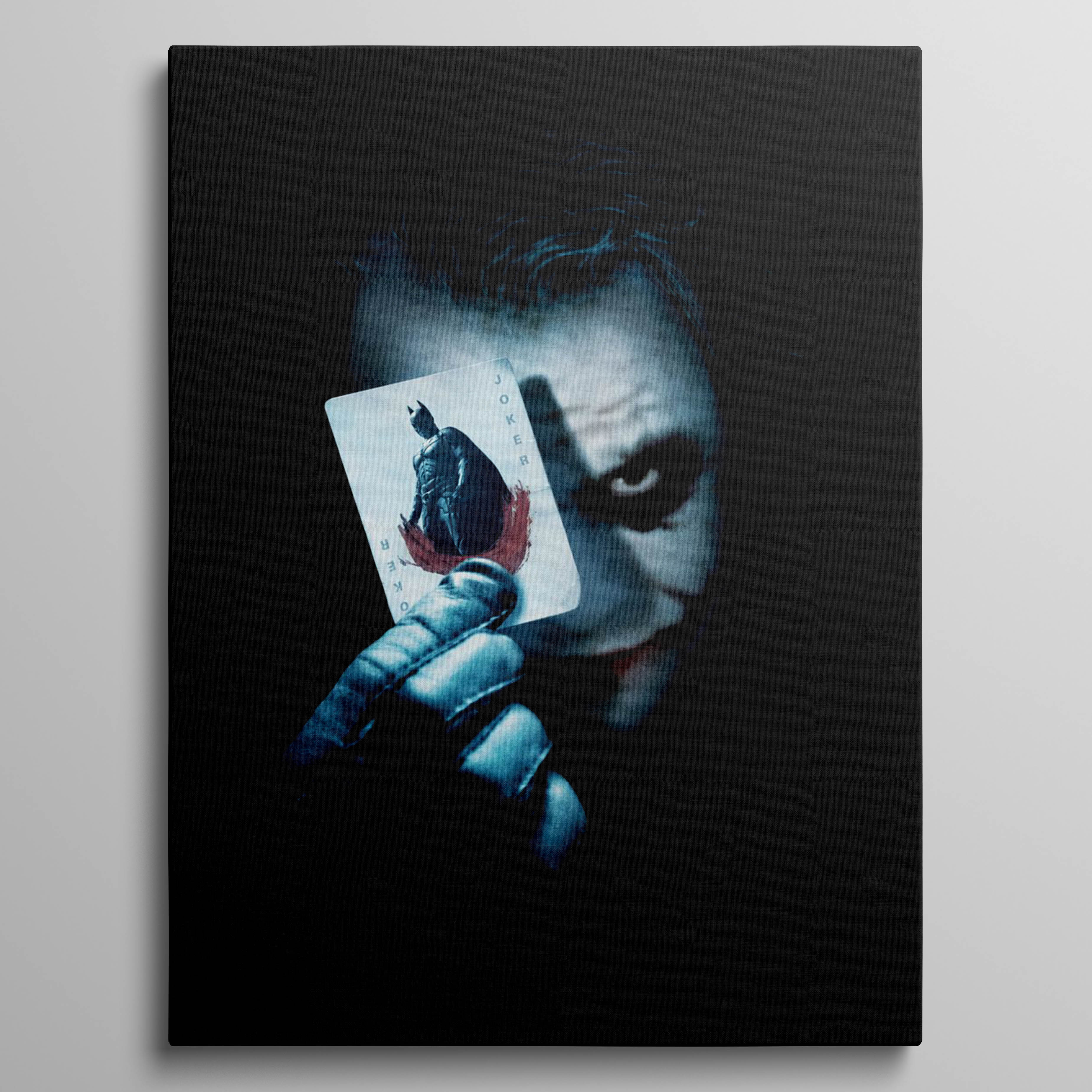 Joker with Batman card