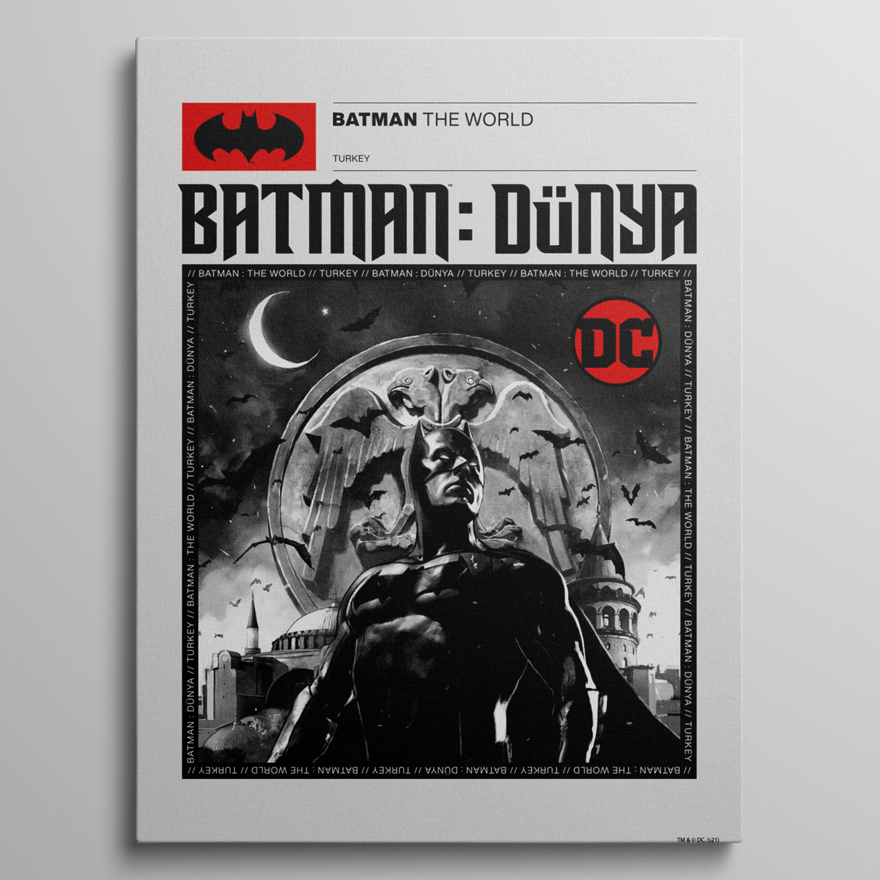 Batman The World BW Turkey