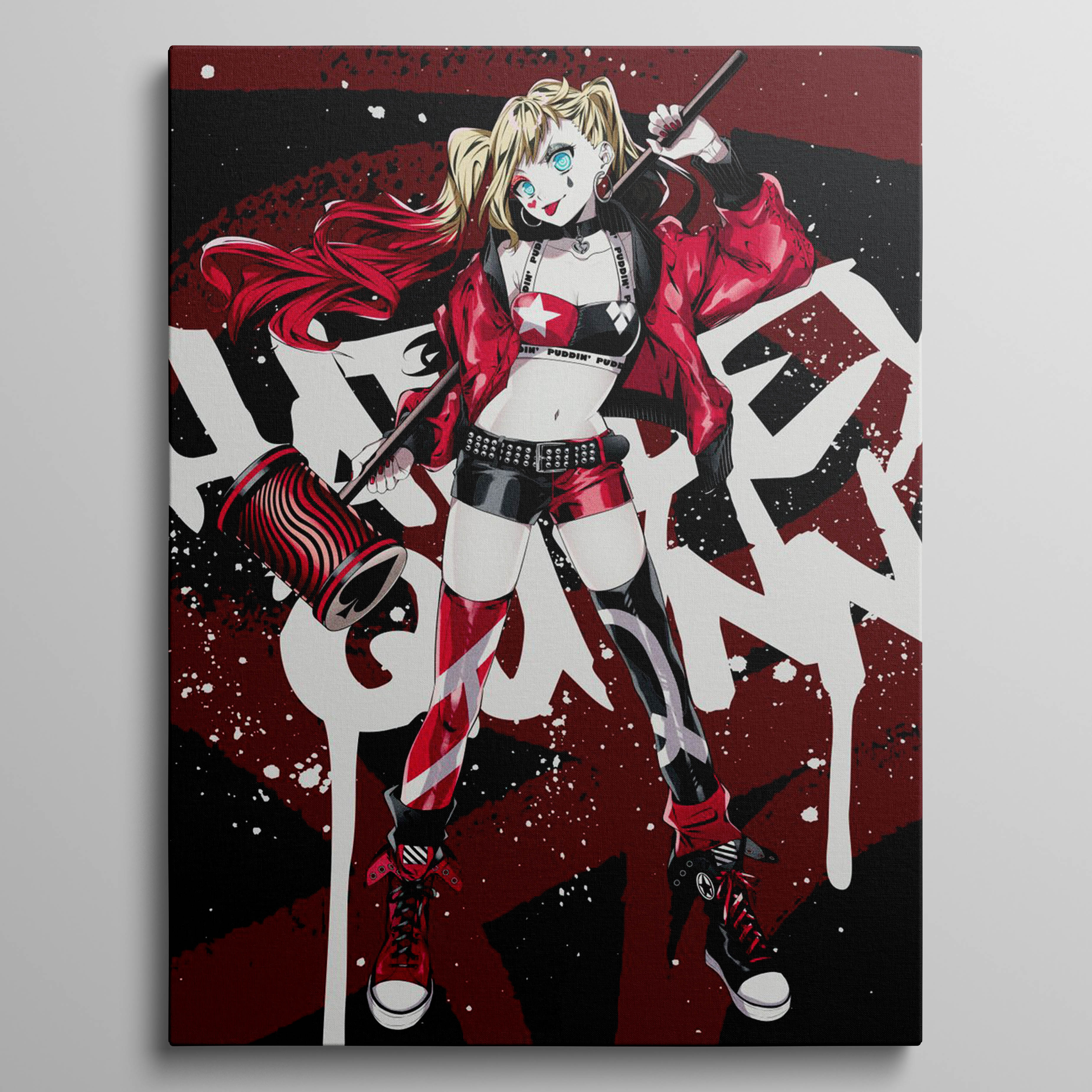 Harley Quinn with a mellet