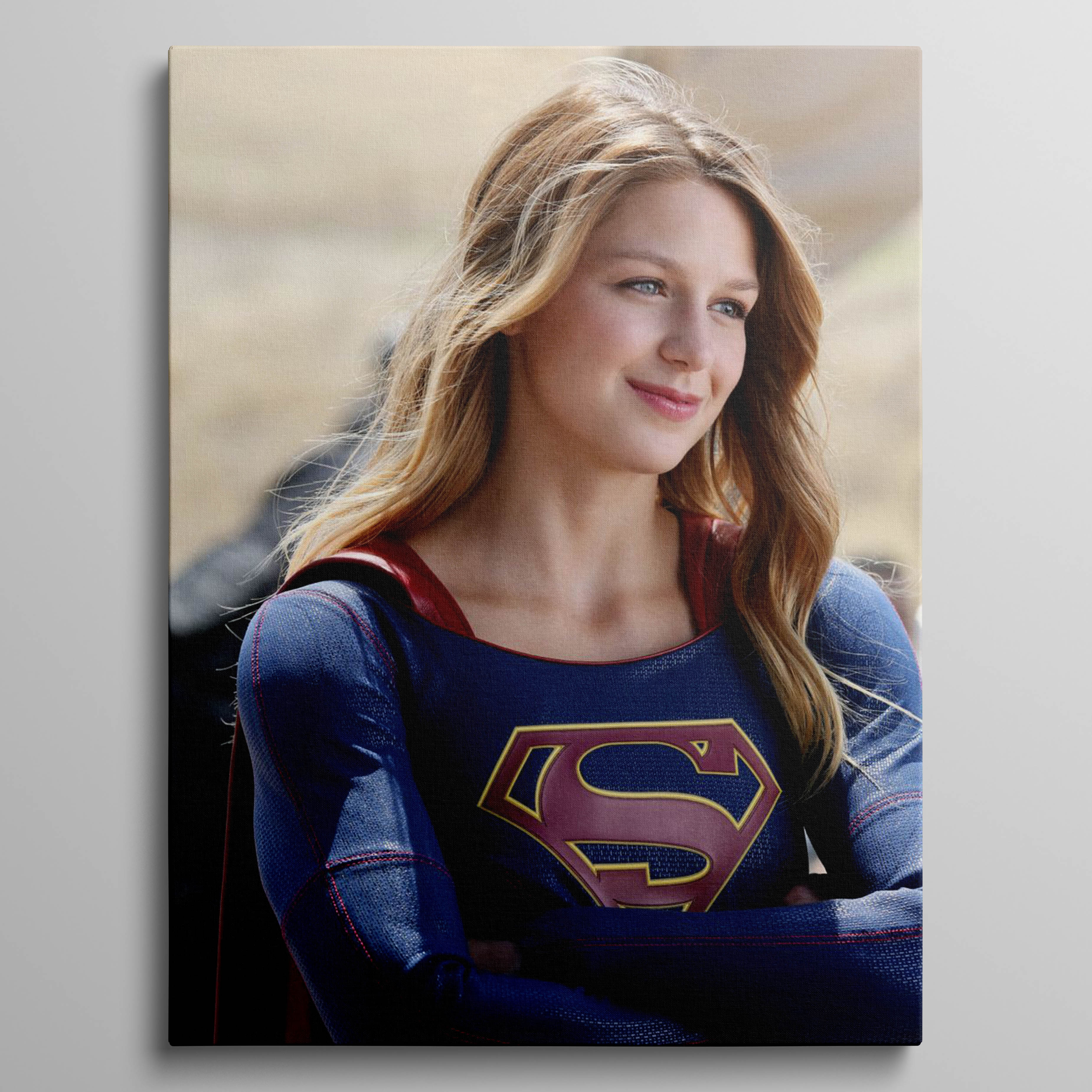 Supergirl smiling