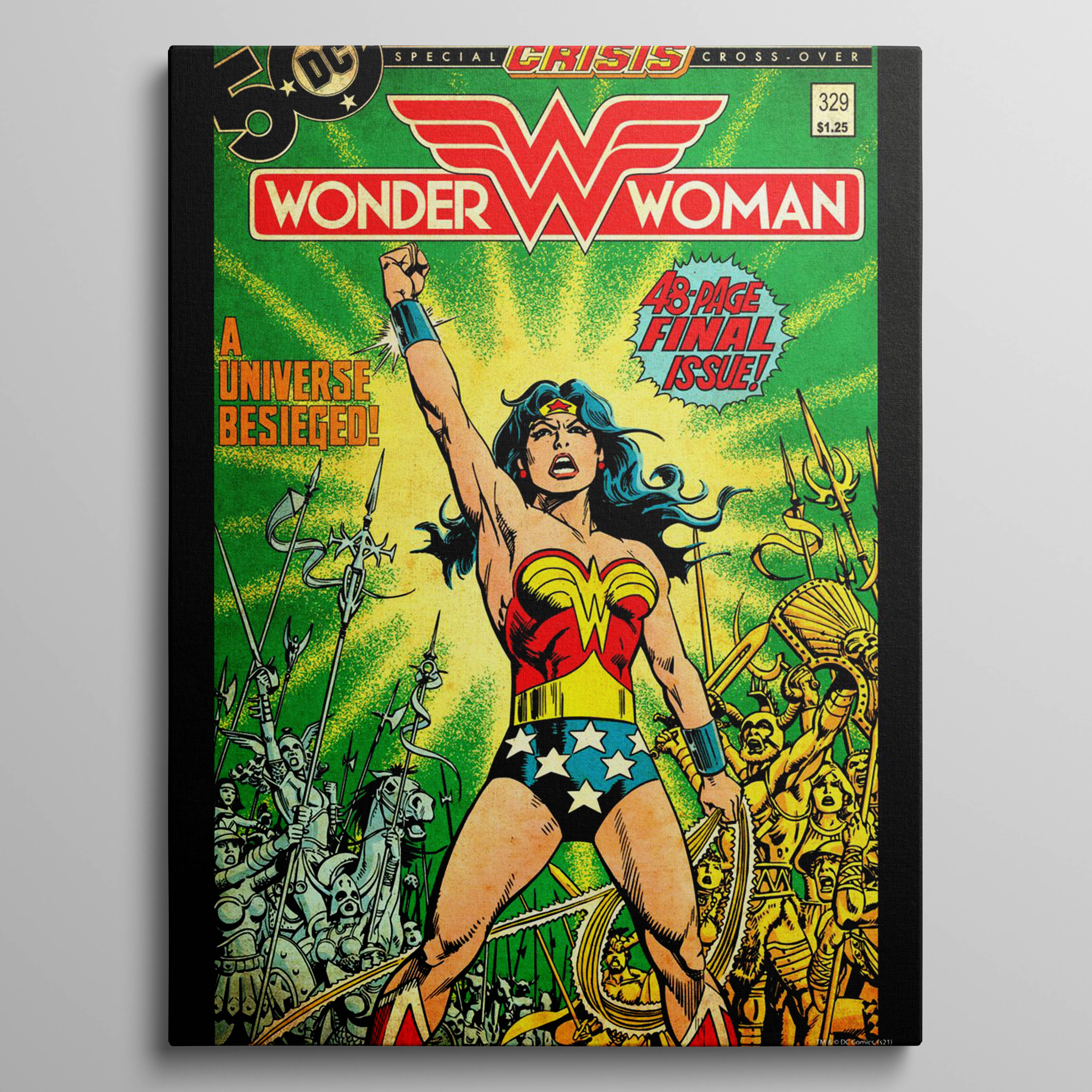 Wonder Woman leading an army