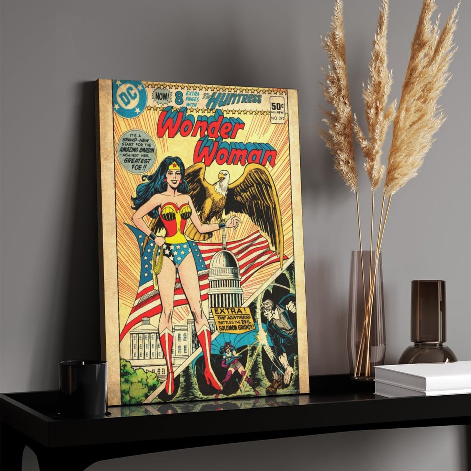 Wonder Woman with bald eagle