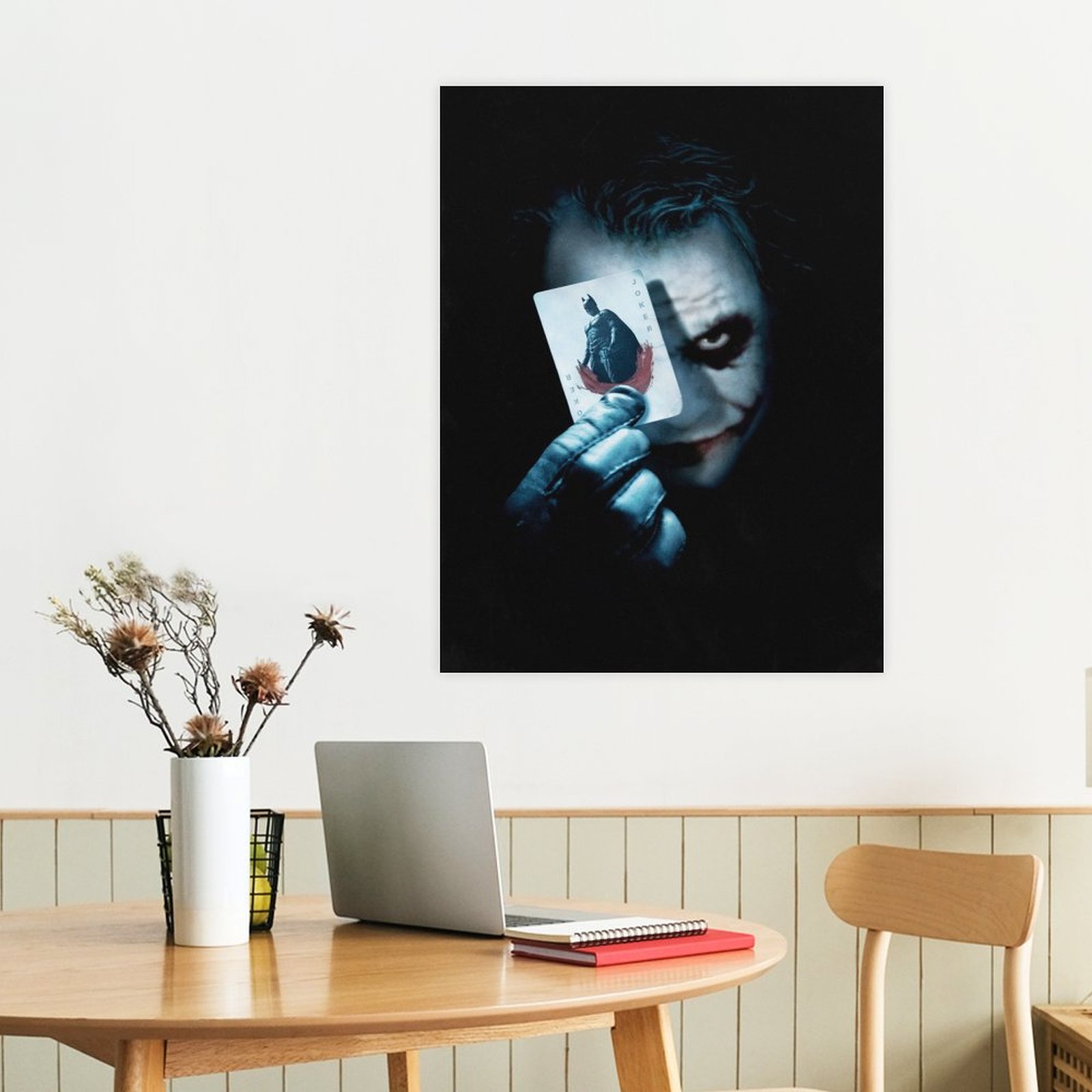 Joker with Batman card