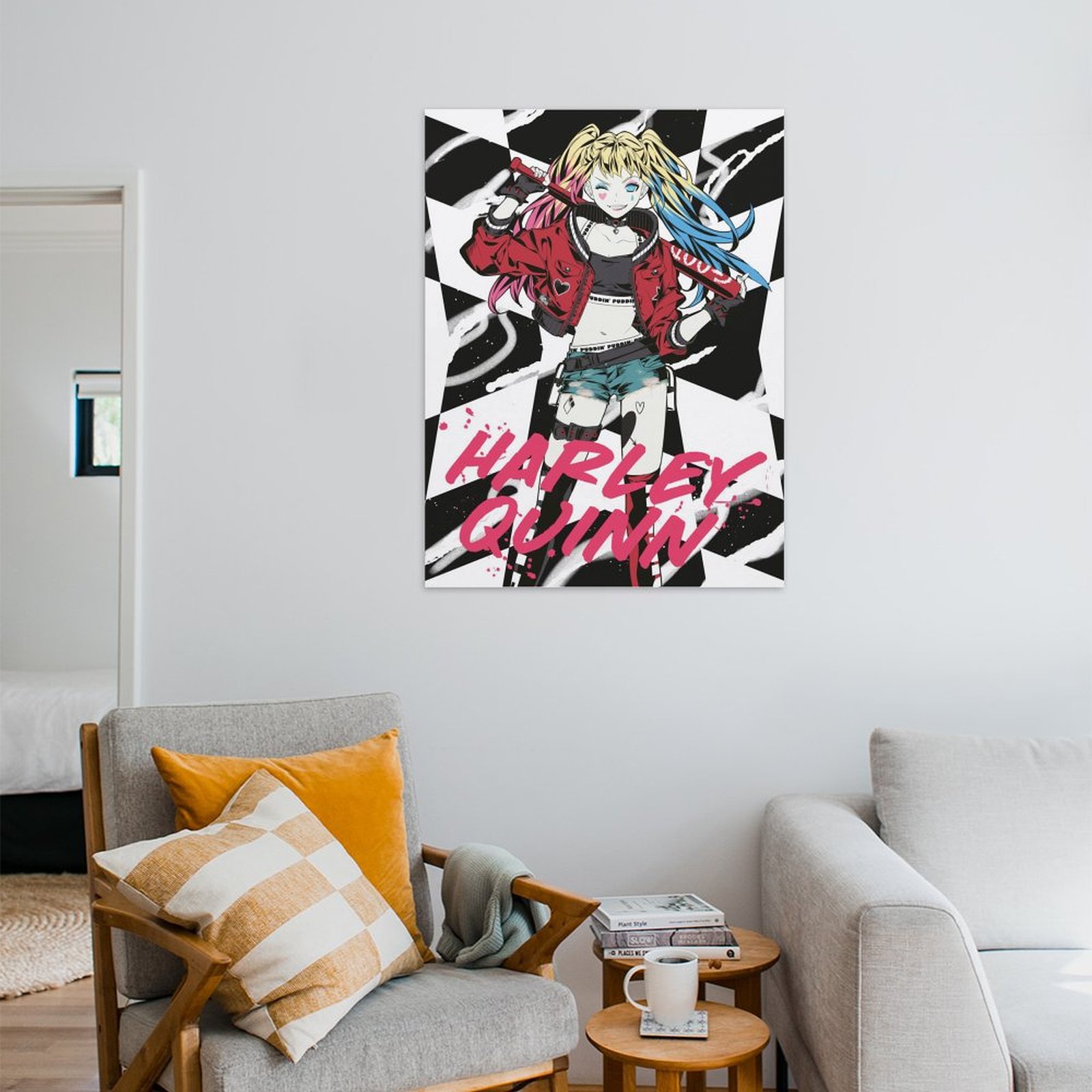 Harley with baseball bat