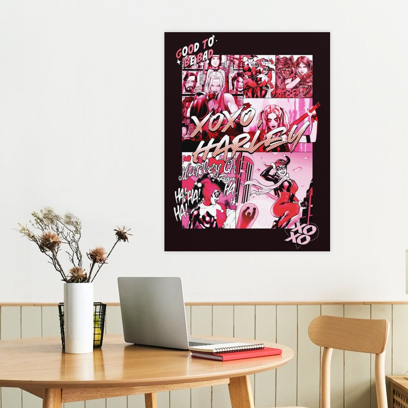 Good to be back. XOXO Harley.