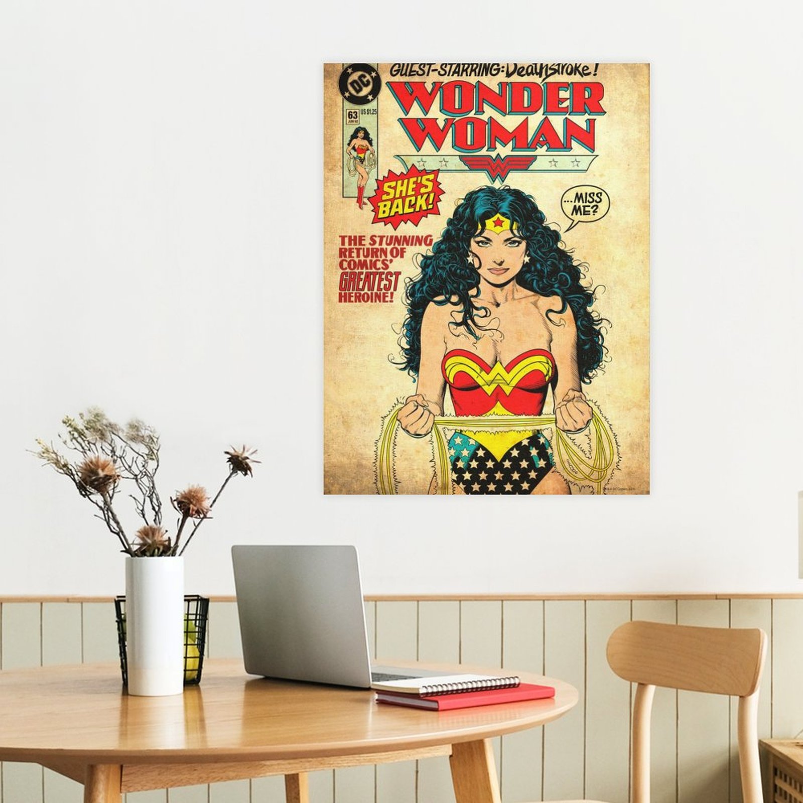 Wonder Woman holding golden lasso