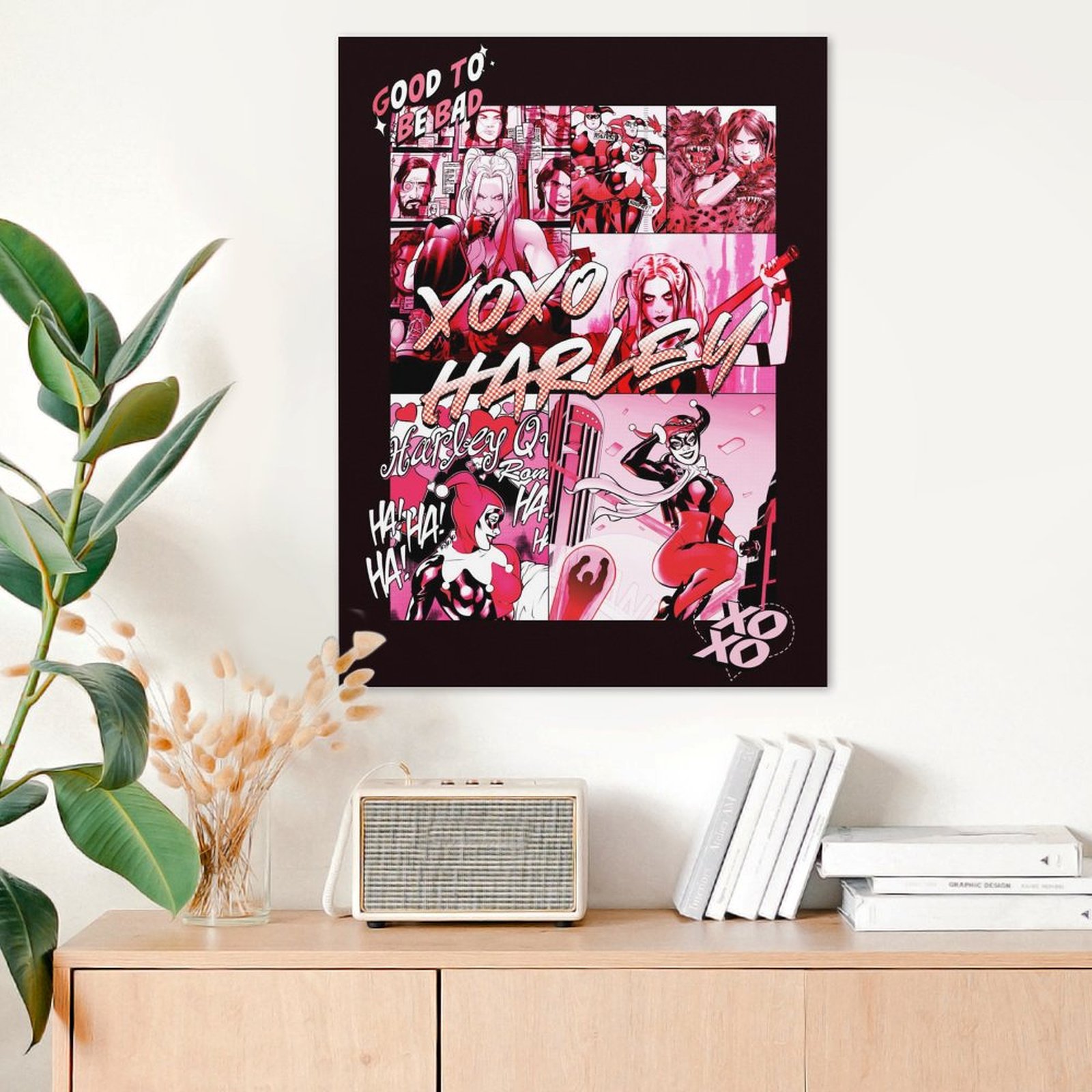 Good to be back. XOXO Harley.