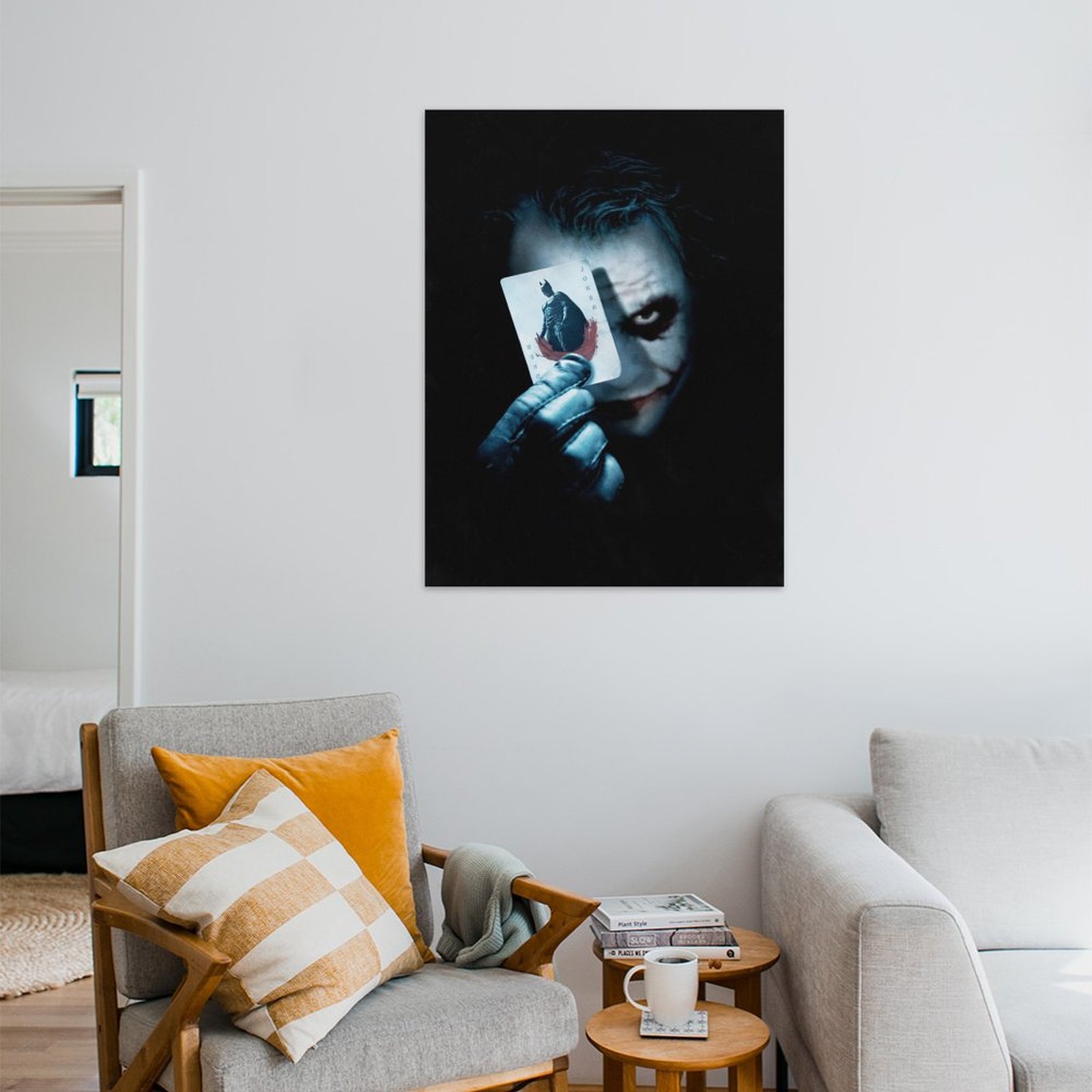 Joker with Batman card